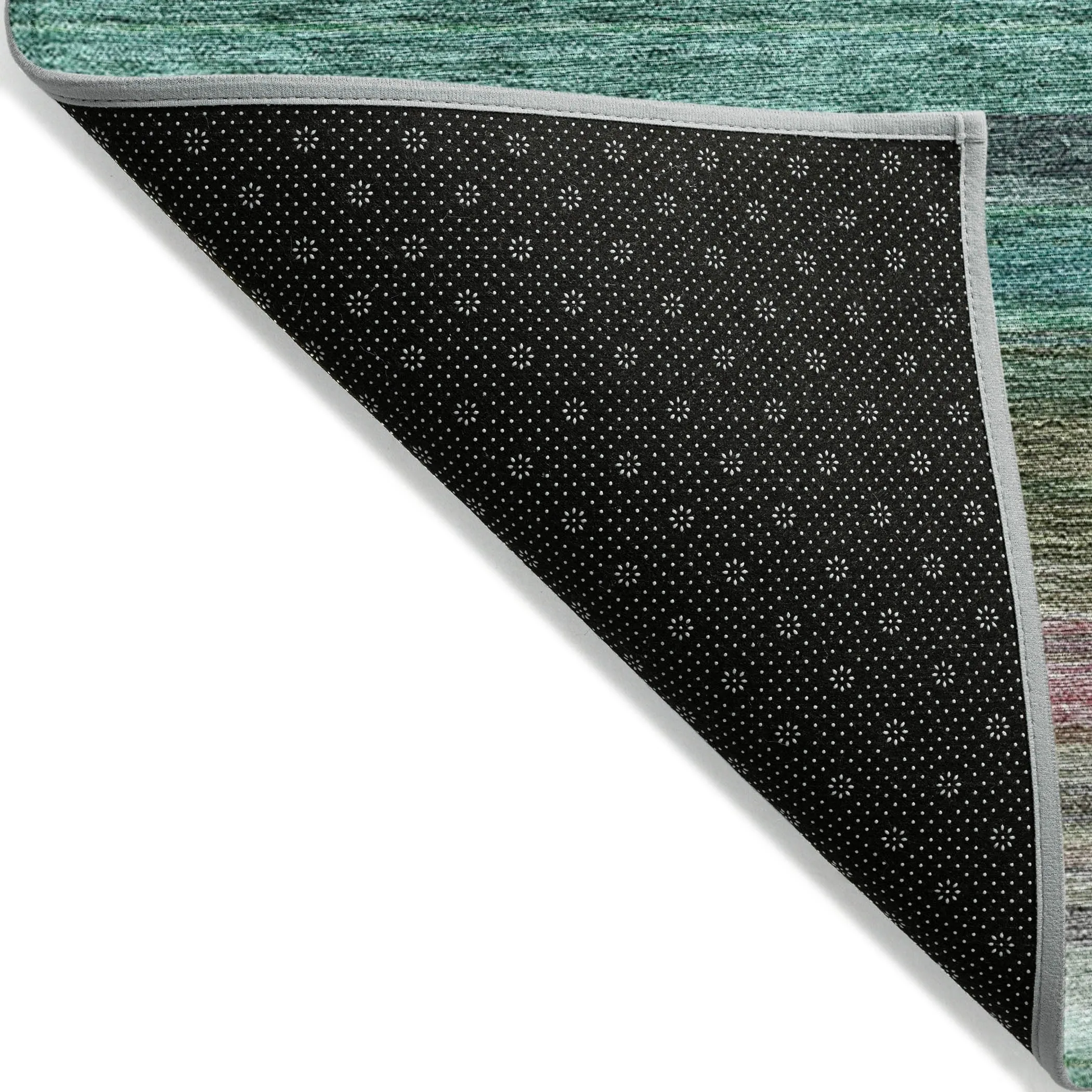 Machine Washable Indoor/ Outdoor Ombre Stripes Chantille Rug
