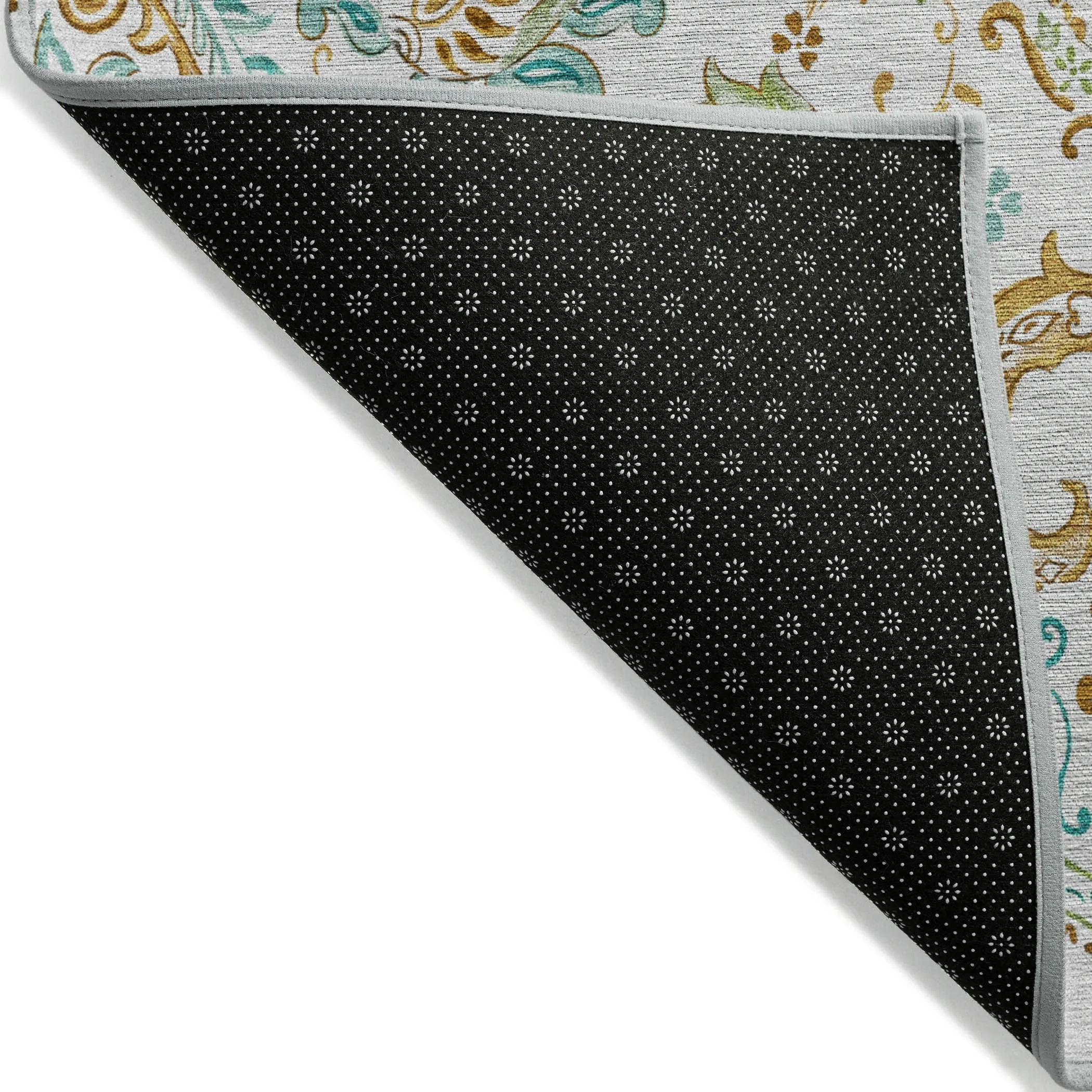 Machine Washable Indoor/ Outdoor Paisley Chantille Rug