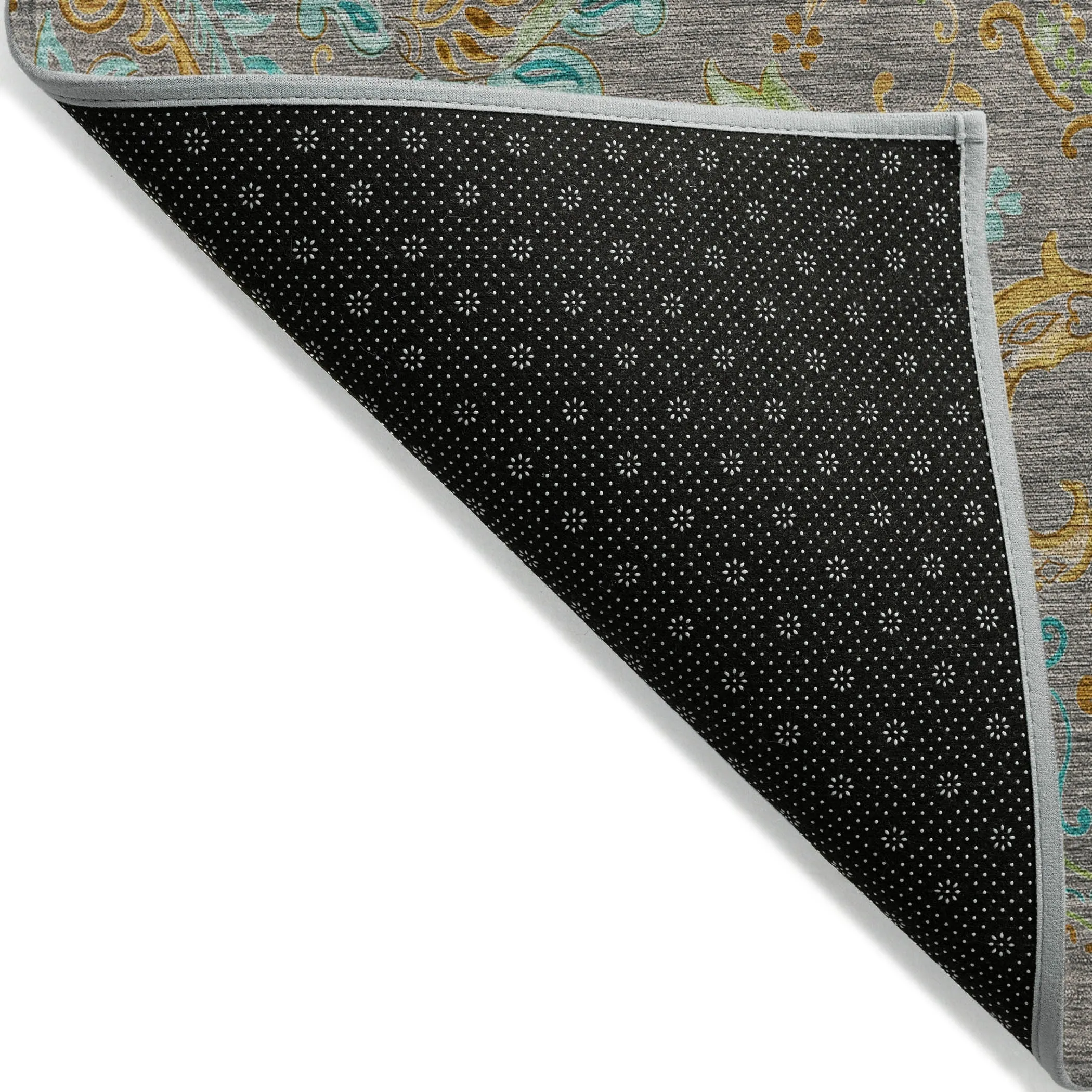 Machine Washable Indoor/ Outdoor Paisley Chantille Rug