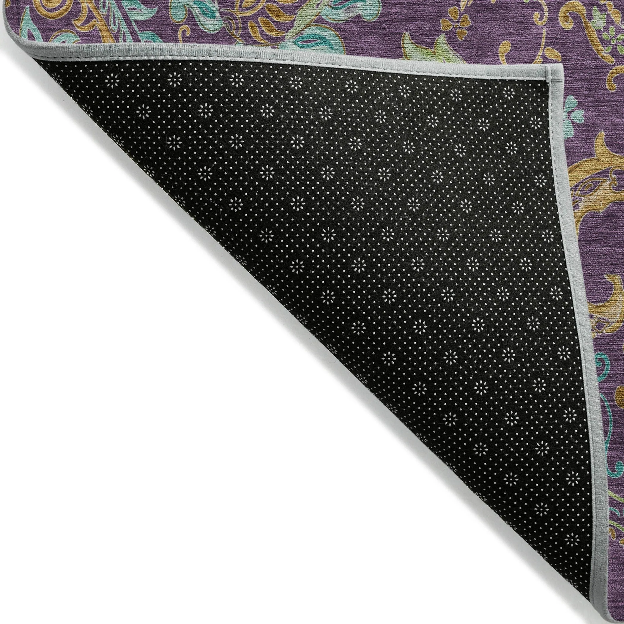 Machine Washable Indoor/ Outdoor Paisley Chantille Rug