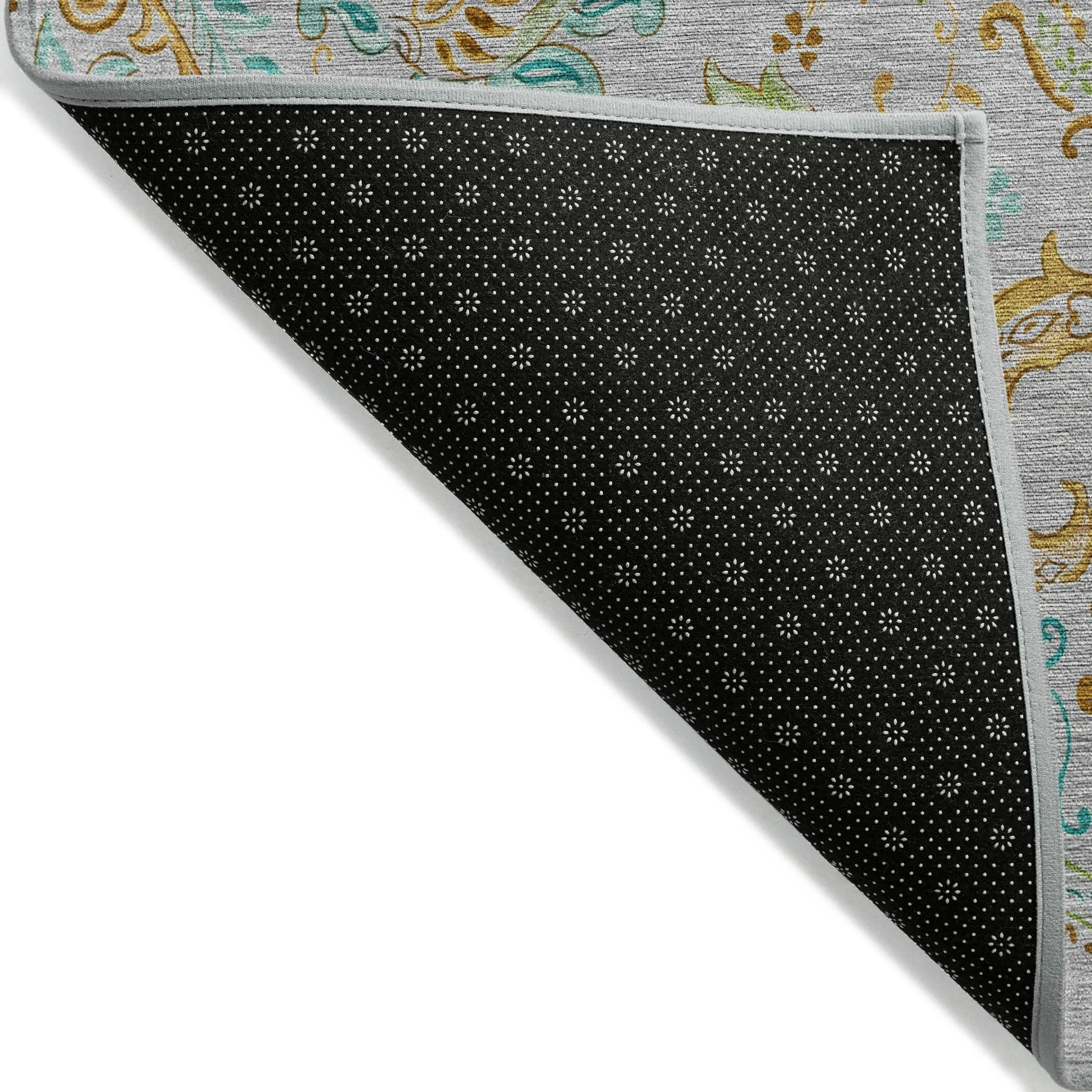 Machine Washable Indoor/ Outdoor Paisley Chantille Rug