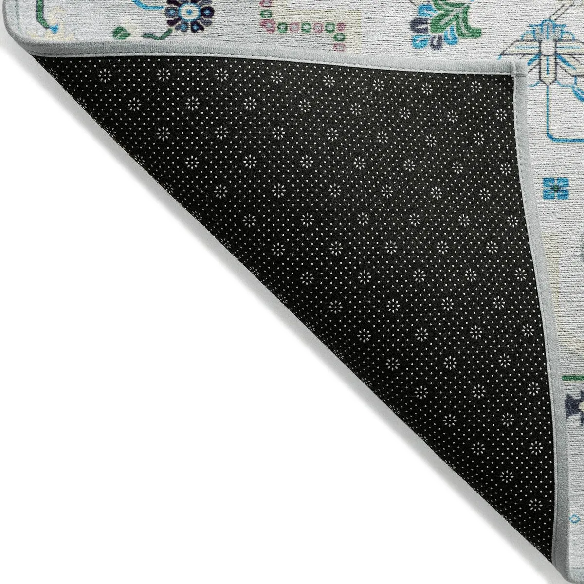 Machine Washable Indoor/ Outdoor Persian Traditional Chantille Rug