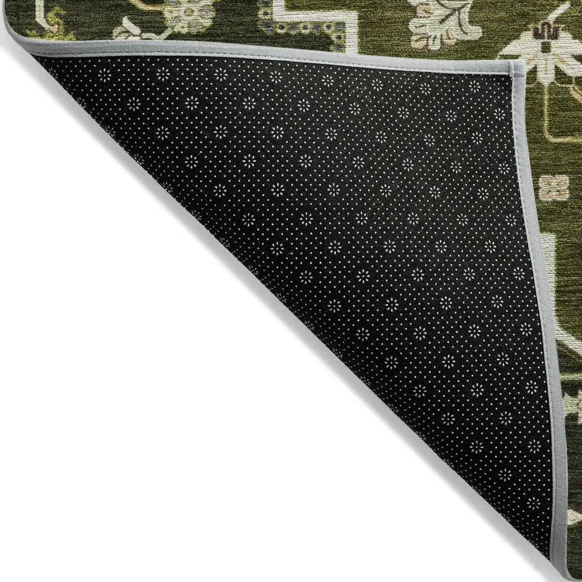 Machine Washable Indoor/ Outdoor Persian Traditional Chantille Rug