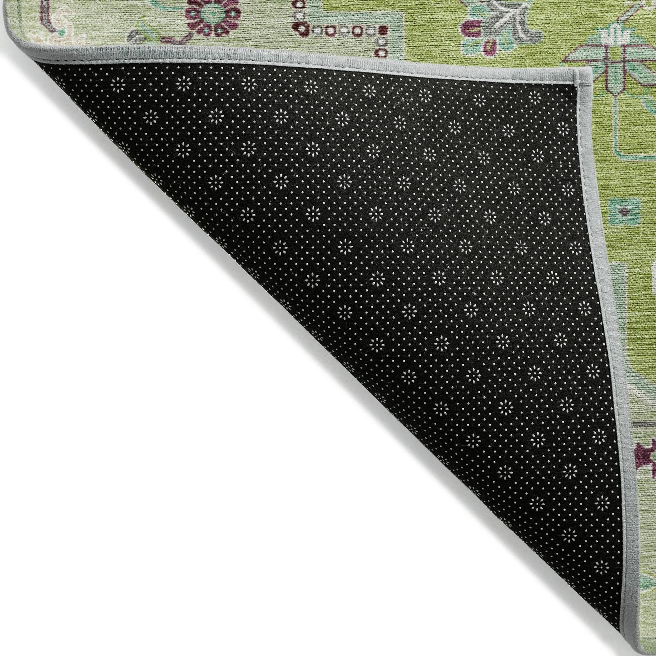 Machine Washable Indoor/ Outdoor Persian Traditional Chantille Rug