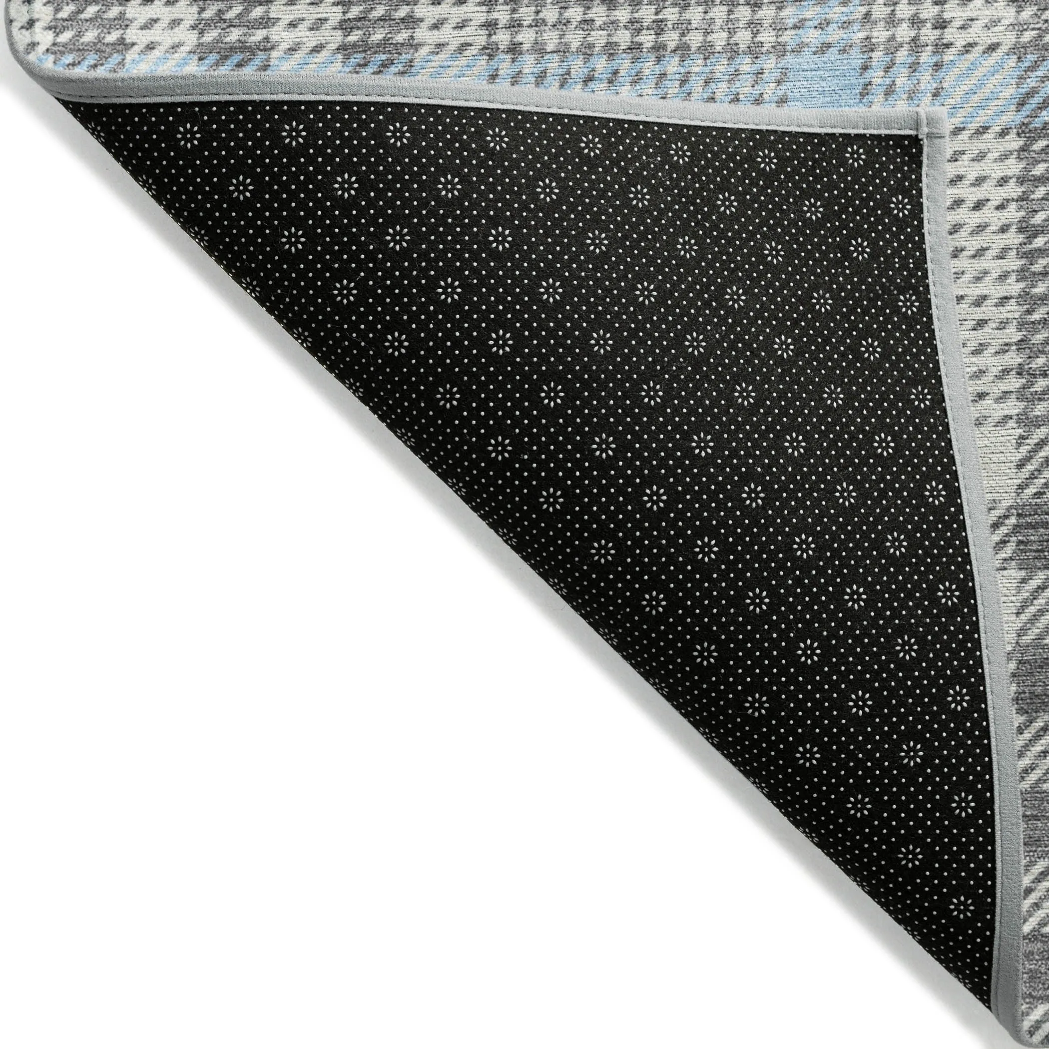 Machine Washable Indoor/ Outdoor Plaid Chantille Rug