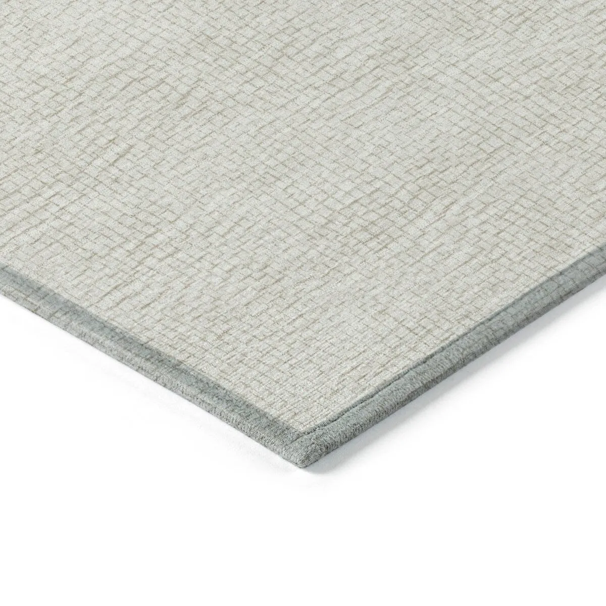 Machine Washable Indoor/ Outdoor Solid Causal Chantille Rug