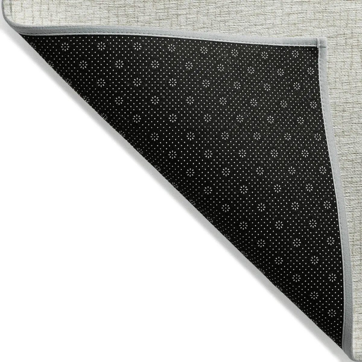 Machine Washable Indoor/ Outdoor Solid Causal Chantille Rug
