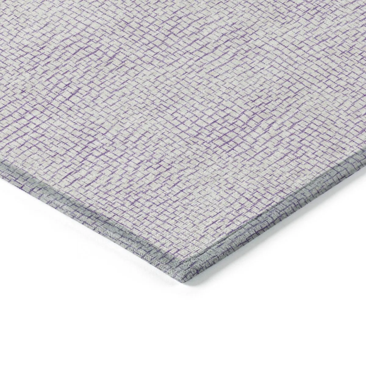 Machine Washable Indoor/ Outdoor Solid Causal Chantille Rug
