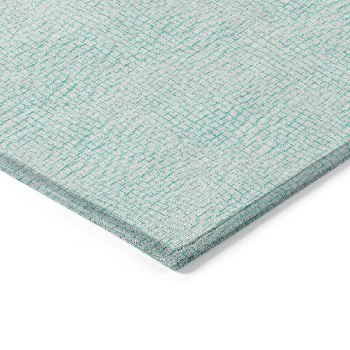 Machine Washable Indoor/ Outdoor Solid Causal Chantille Rug