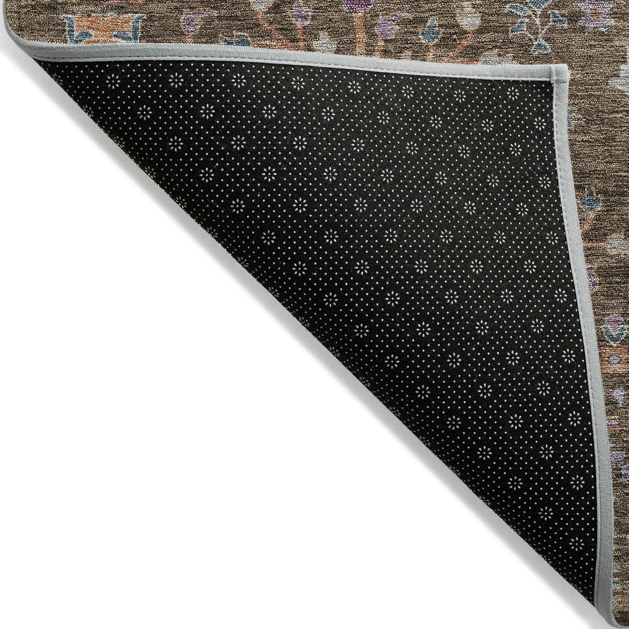 Machine Washable Indoor/ Outdoor Traditional Global Chantille Rug
