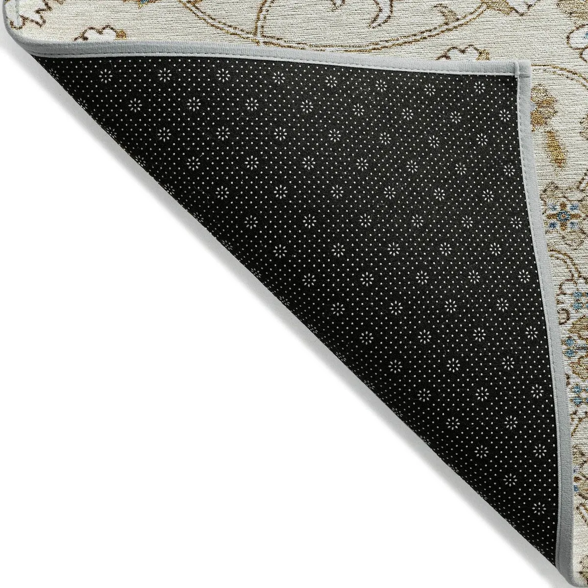Machine Washable Indoor/ Outdoor Traditional KashanChantille Rug