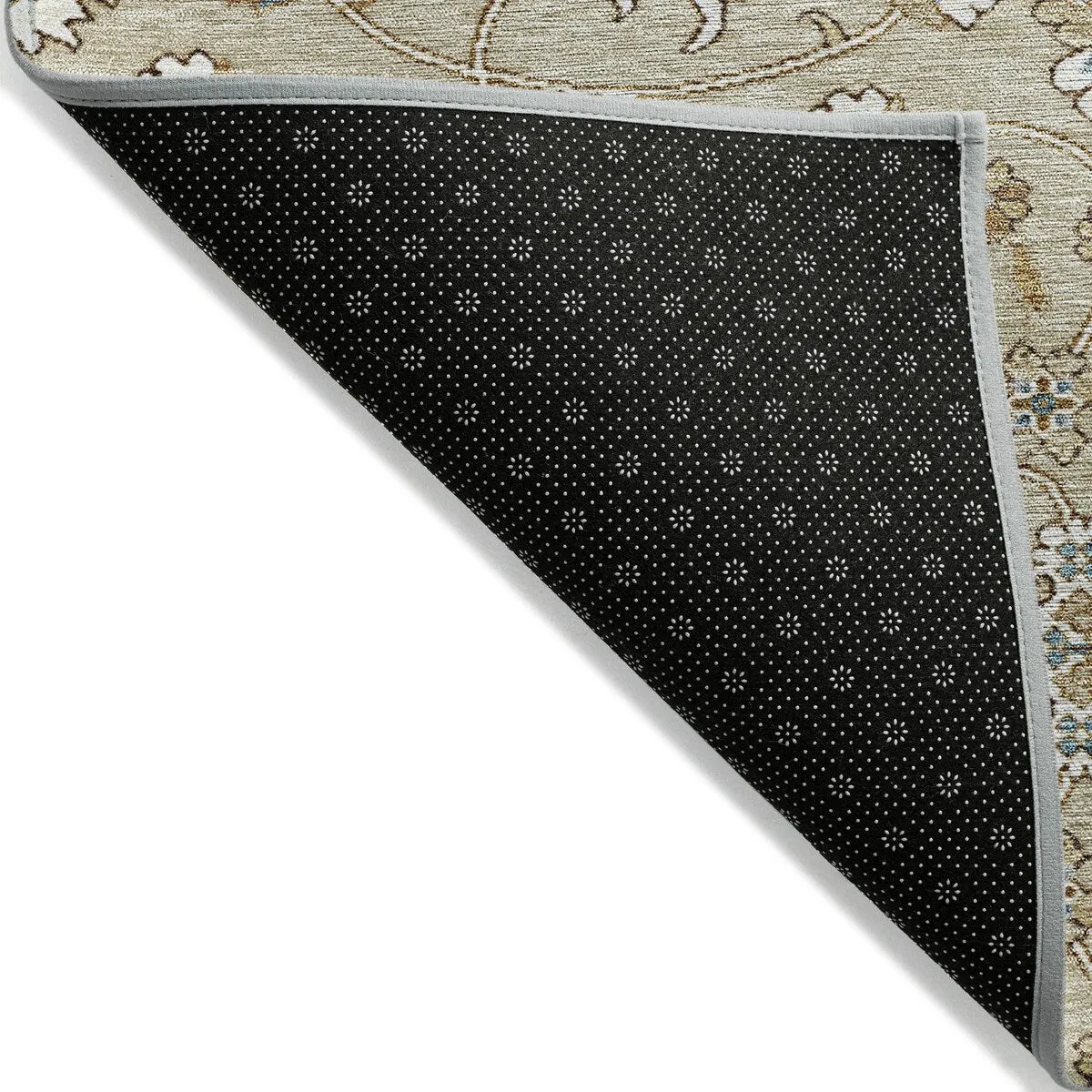 Machine Washable Indoor/ Outdoor Traditional KashanChantille Rug