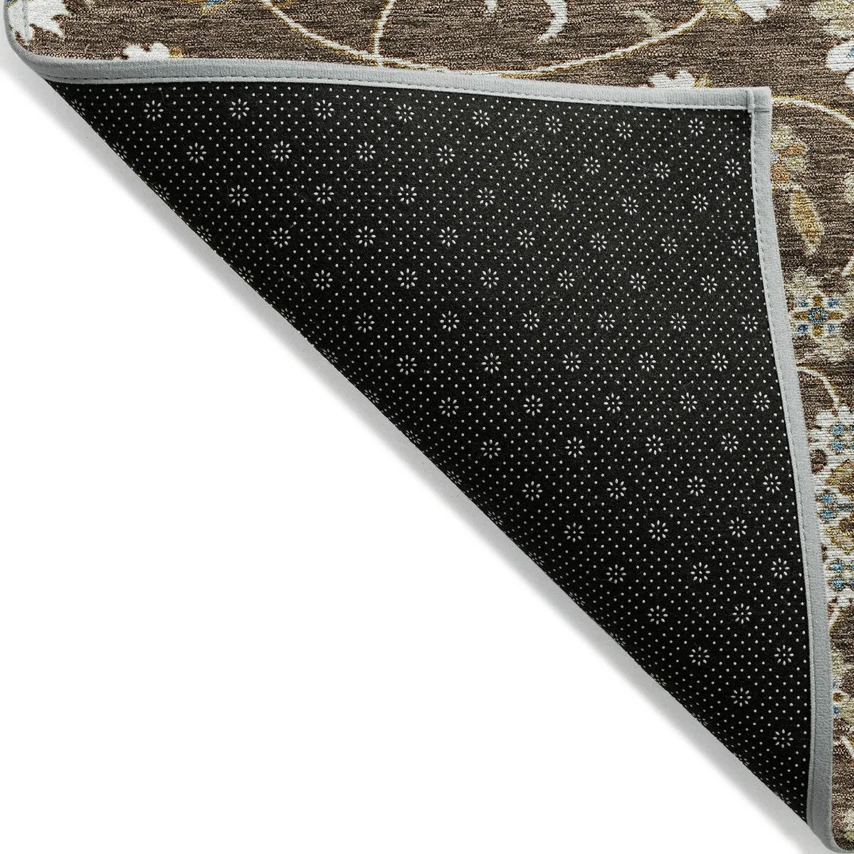 Machine Washable Indoor/ Outdoor Traditional KashanChantille Rug