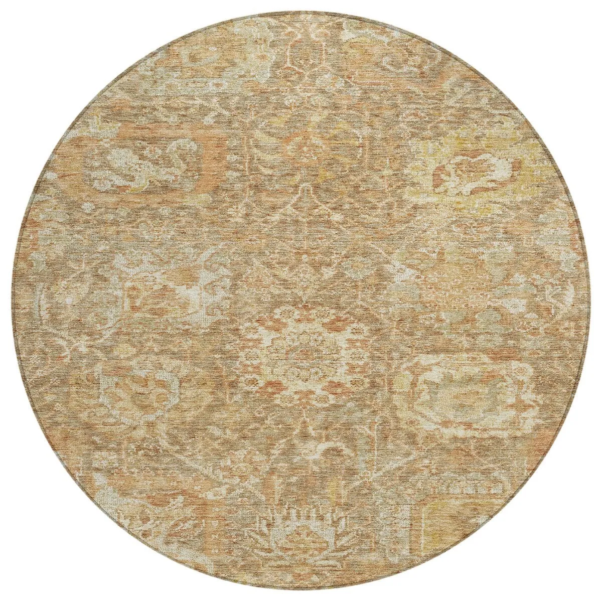 Machine Washable Indoor/ Outdoor Traditional Persian Chantille Rug