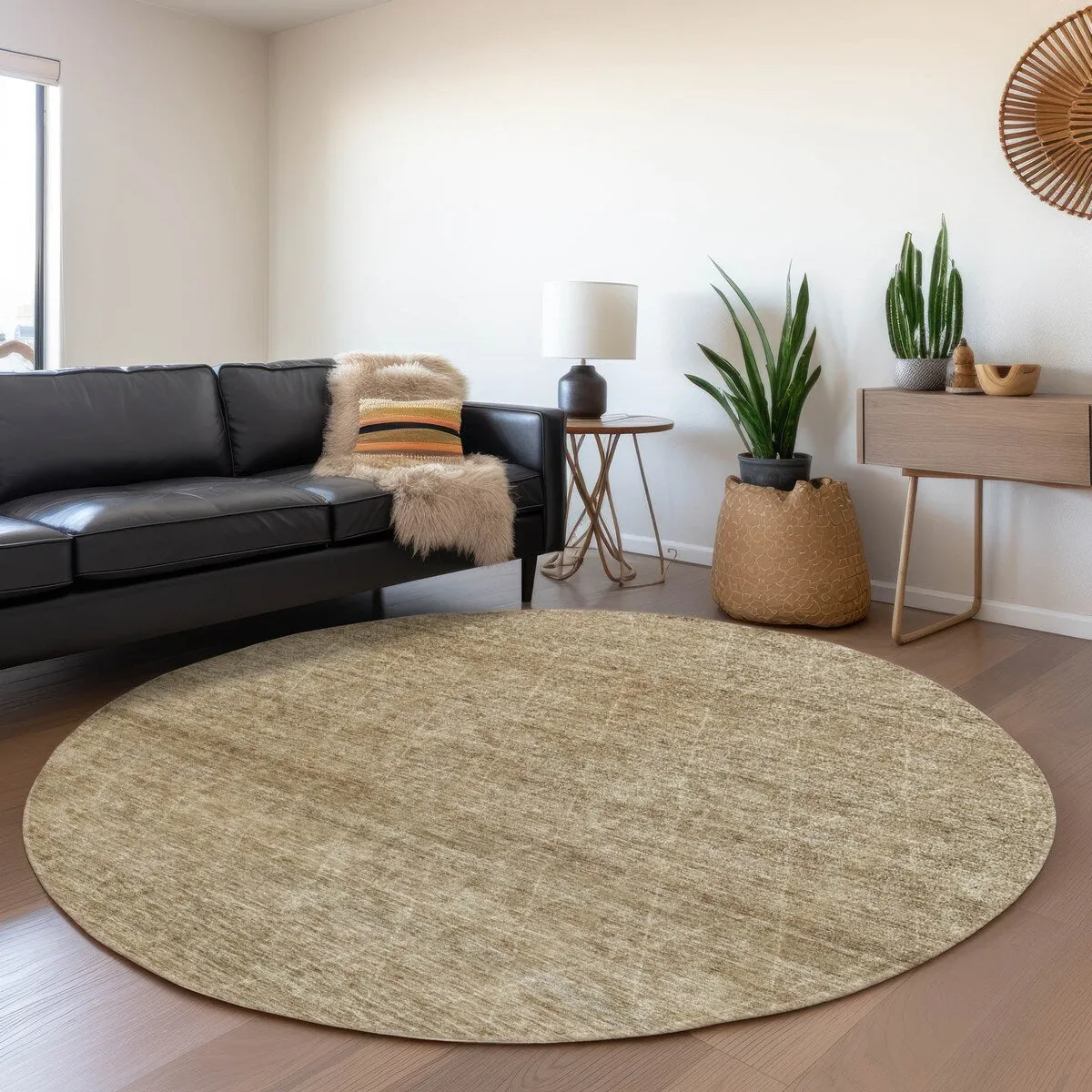 Machine Washable Indoor/ Outdoor Trellis Ombre Chantille Rug