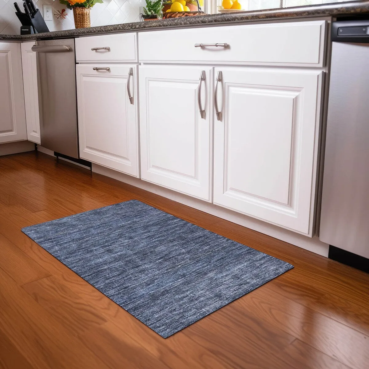 Machine Washable Indoor/ Outdoor Trellis Ombre Chantille Rug