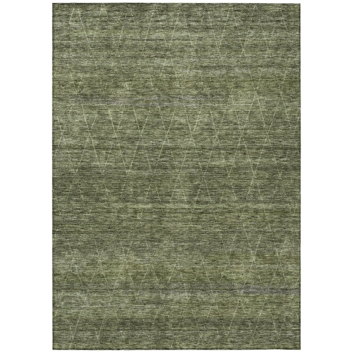 Machine Washable Indoor/ Outdoor Trellis Ombre Chantille Rug