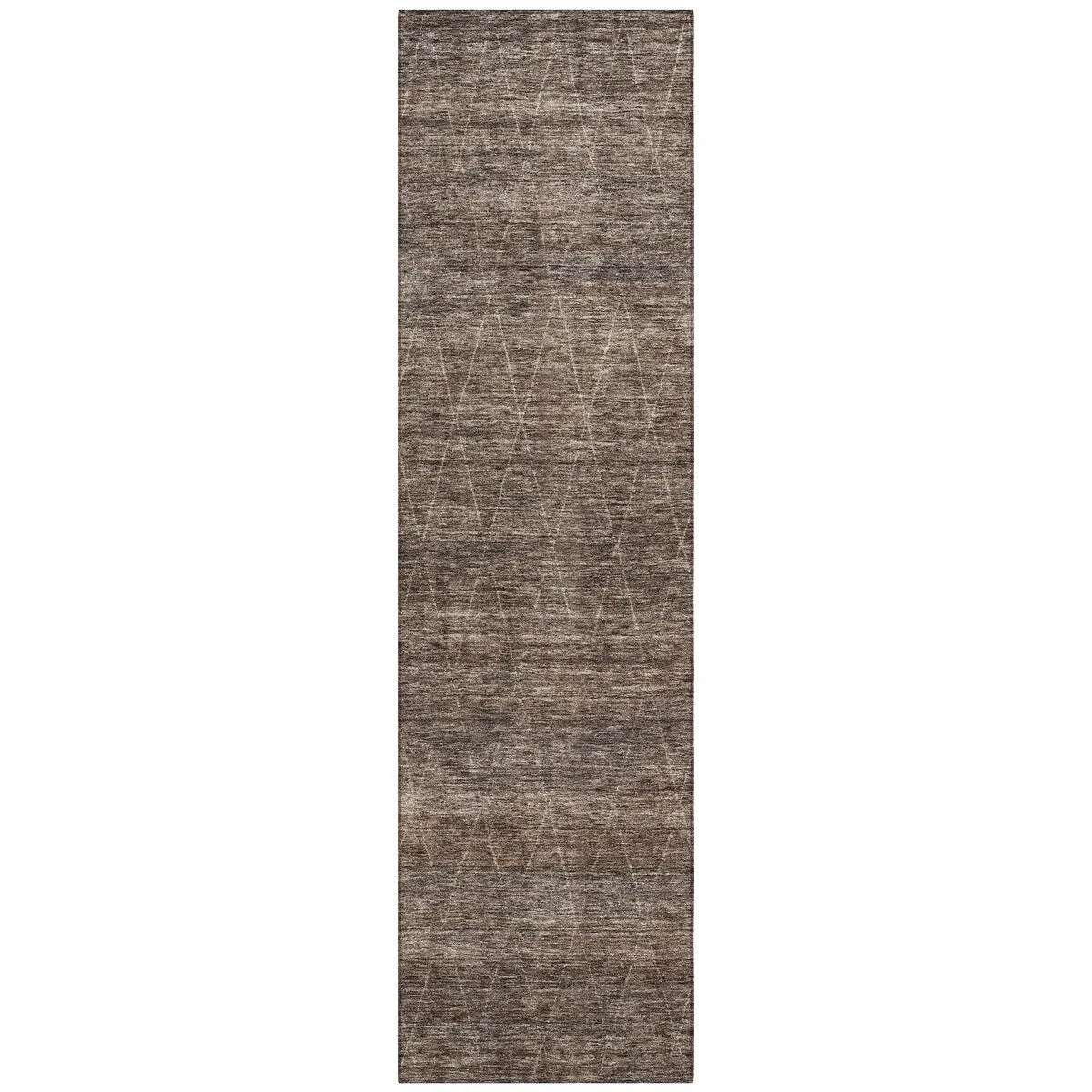 Machine Washable Indoor/ Outdoor Trellis Ombre Chantille Rug