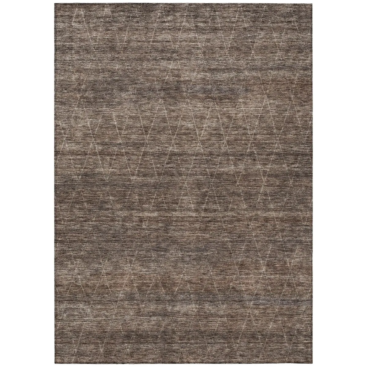 Machine Washable Indoor/ Outdoor Trellis Ombre Chantille Rug