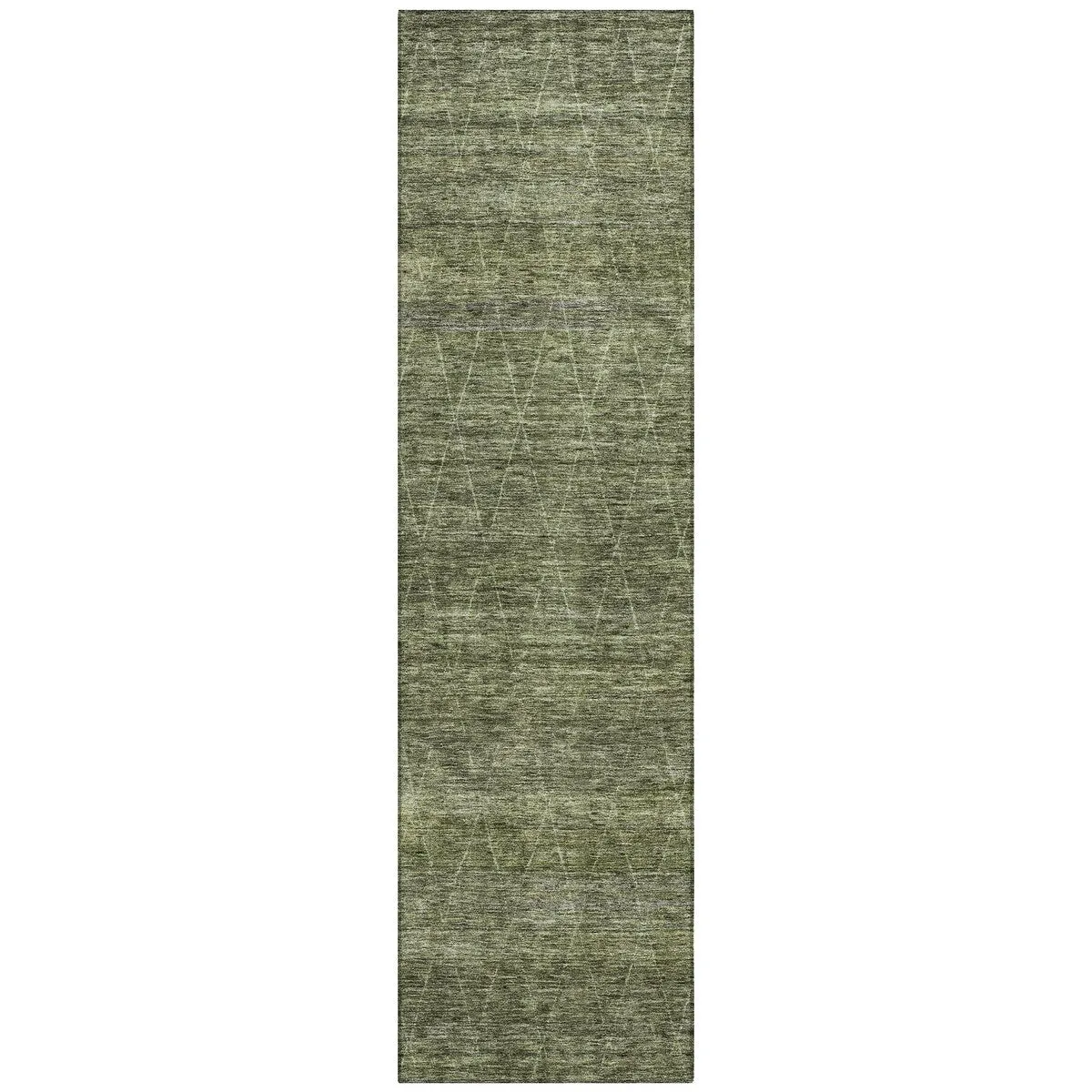 Machine Washable Indoor/ Outdoor Trellis Ombre Chantille Rug