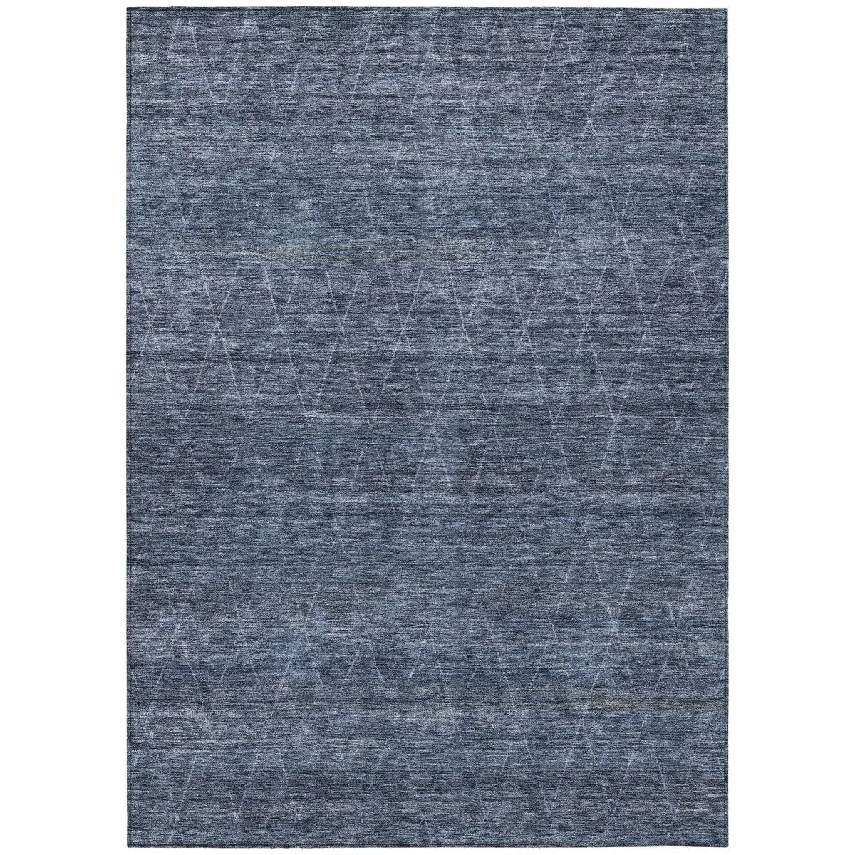 Machine Washable Indoor/ Outdoor Trellis Ombre Chantille Rug