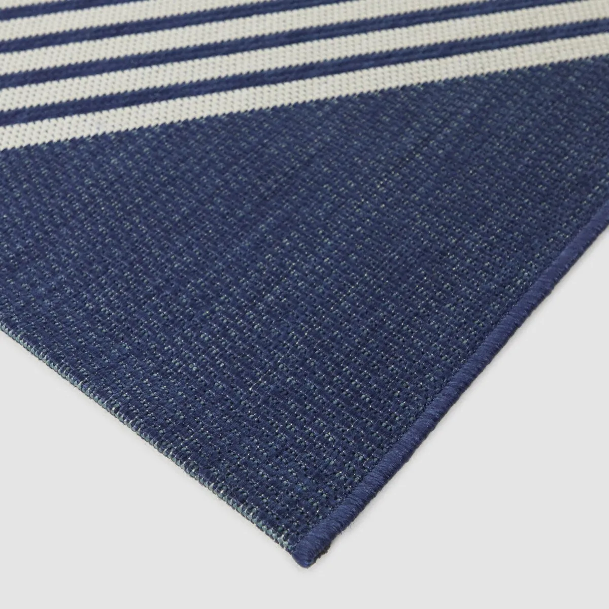 Mandel Modern Stripe Indoor/Outdoor Area Rug