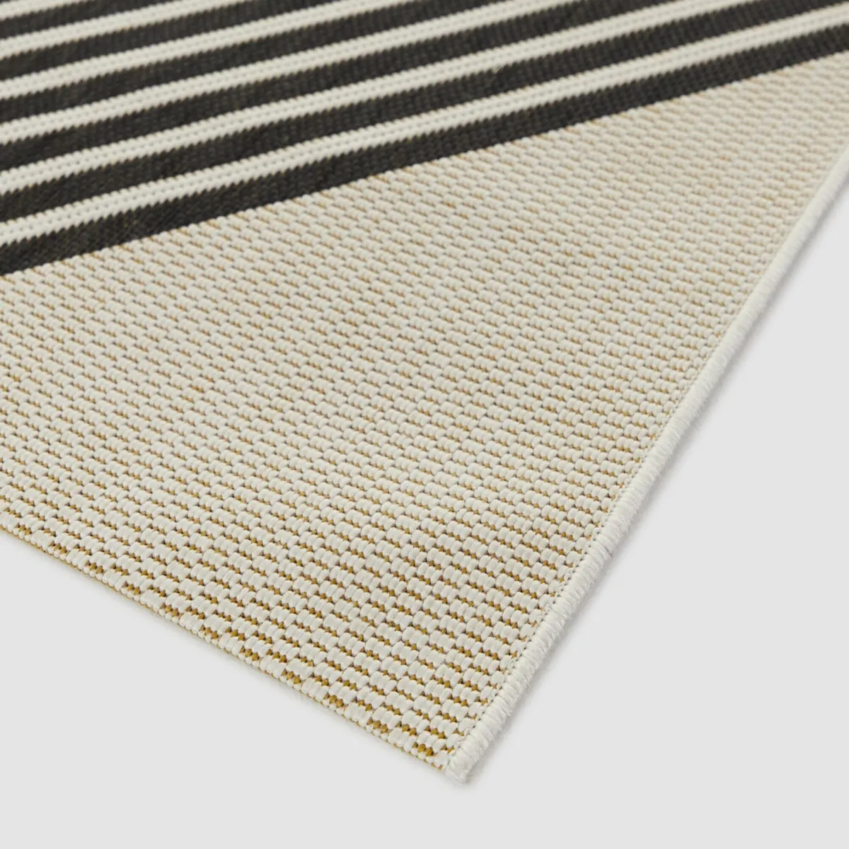 Mandel Modern Stripe Indoor/Outdoor Area Rug