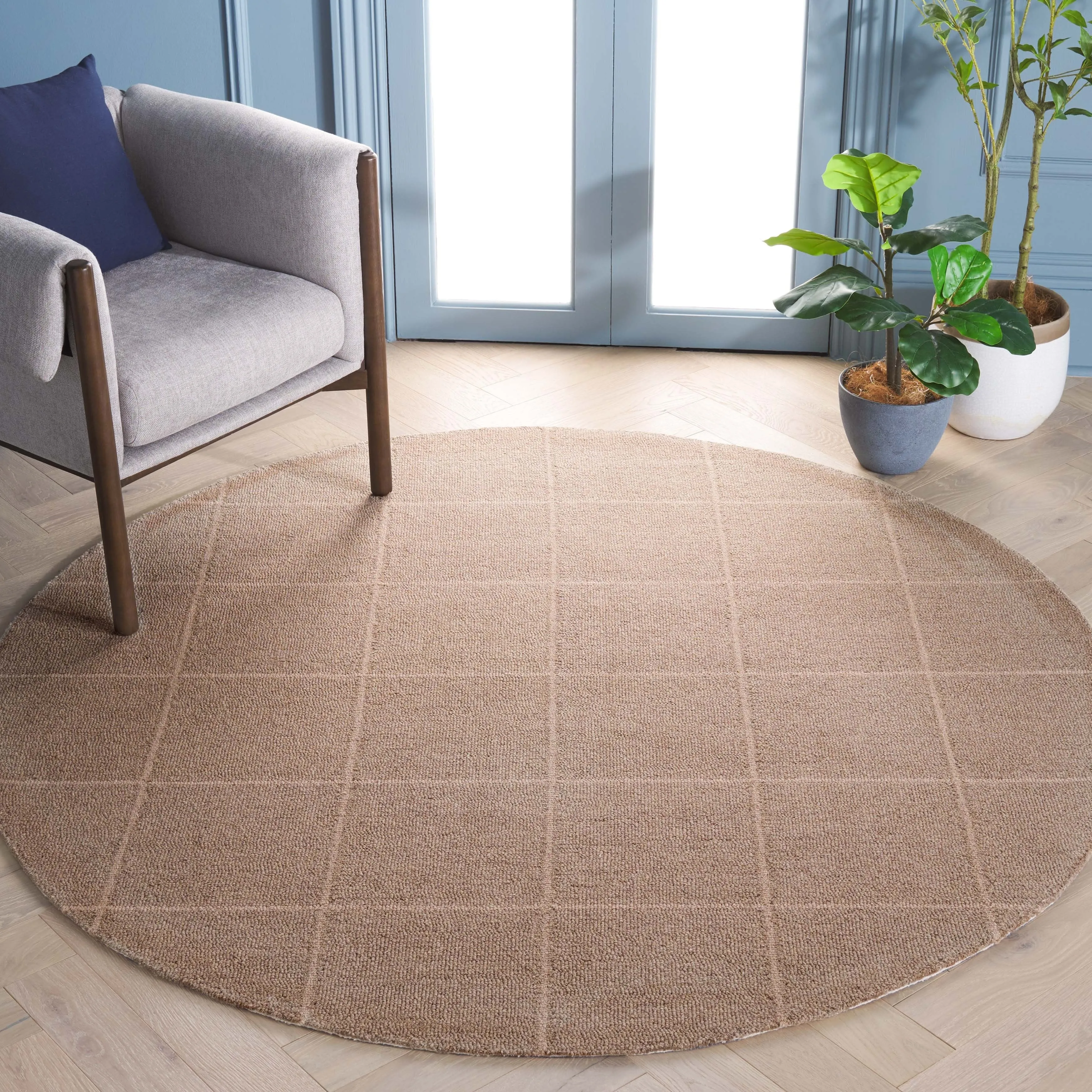 Martha Stewart by SAFAVIEH Alessya Checkered Grid Wool Rug