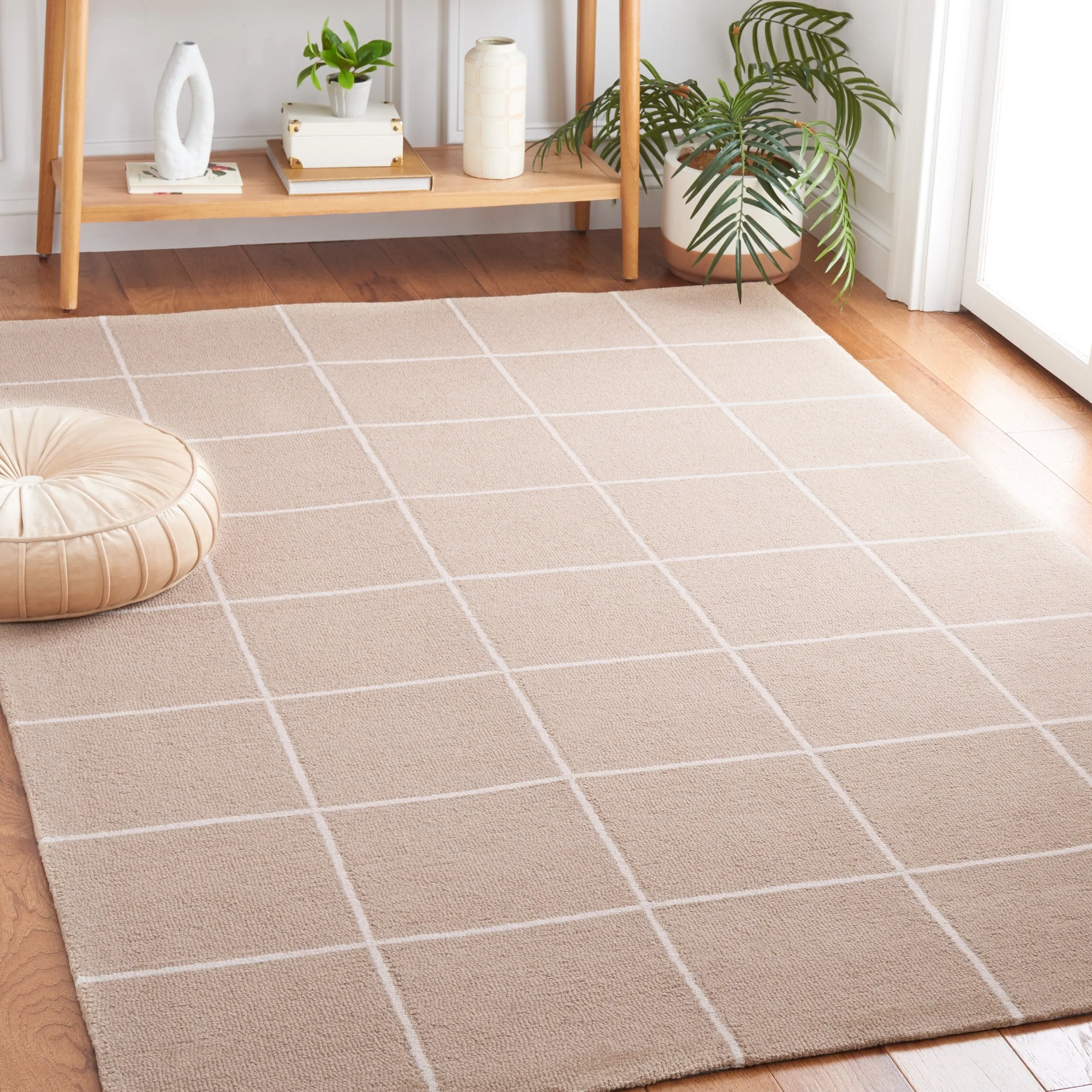 Martha Stewart by SAFAVIEH Alessya Checkered Grid Wool Rug