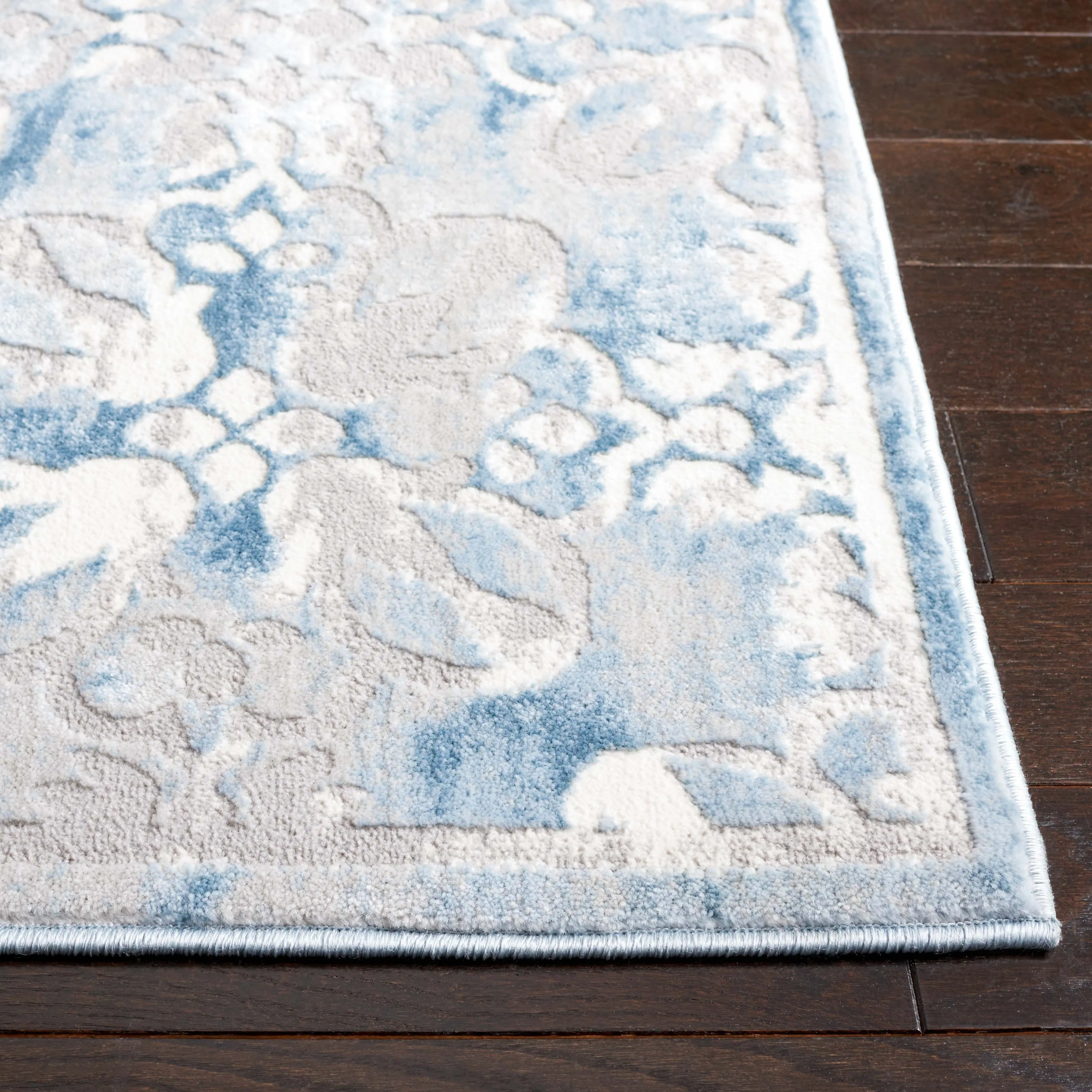 Martha Stewart by SAFAVIEH Bertrande Modern Rug - Grey/Blue - 5' 3 x 7' 7