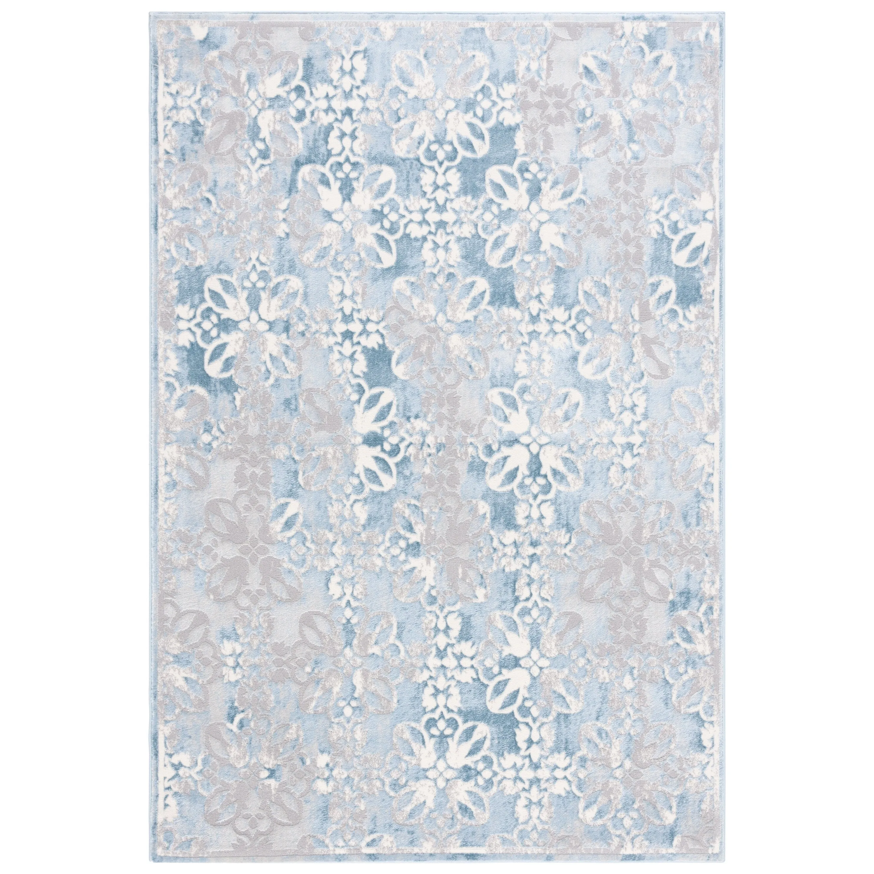 Martha Stewart by SAFAVIEH Bertrande Modern Rug - Grey/Blue - 5' 3 x 7' 7
