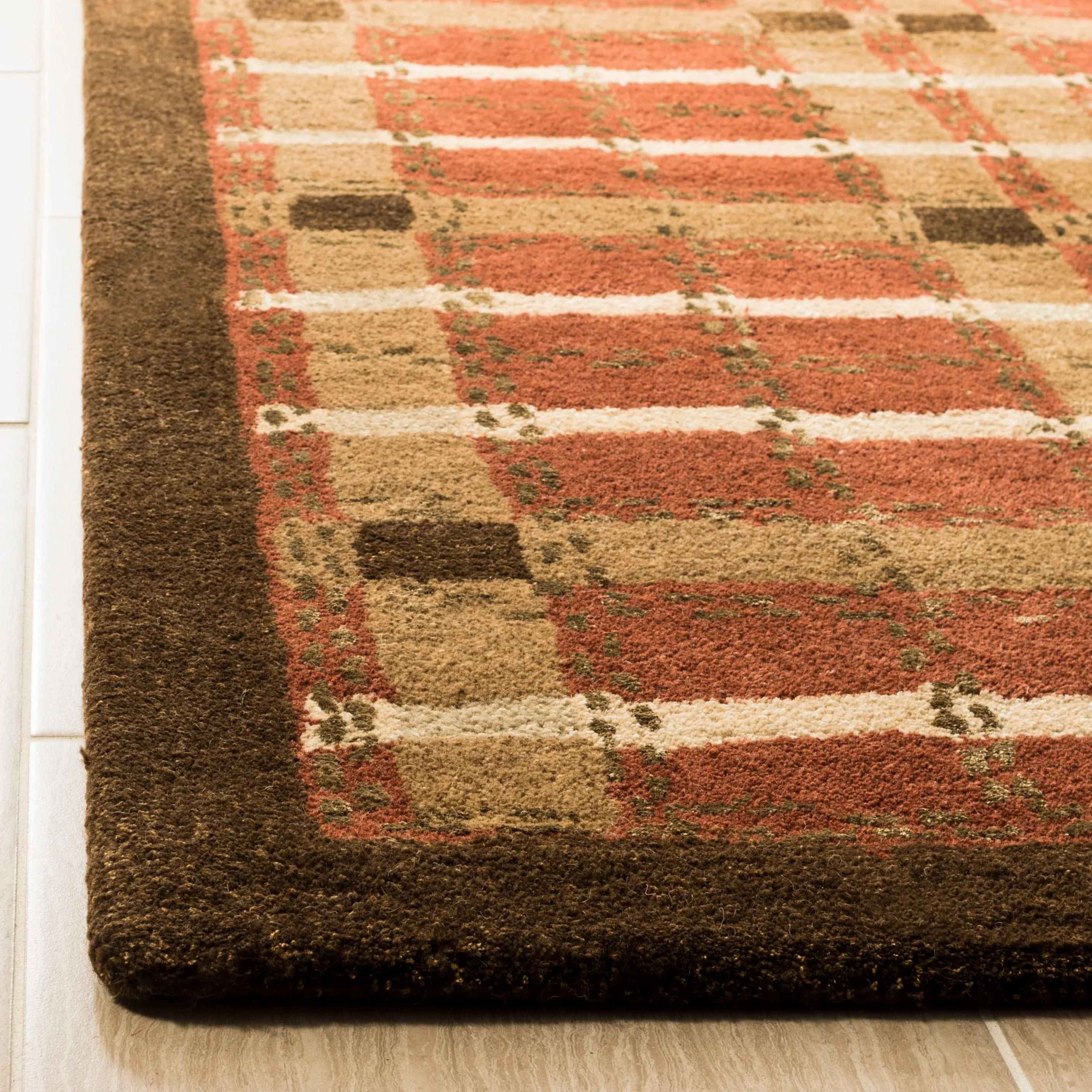 Martha Stewart by SAFAVIEH Colorweave Plaid Wool/ Viscose Rug