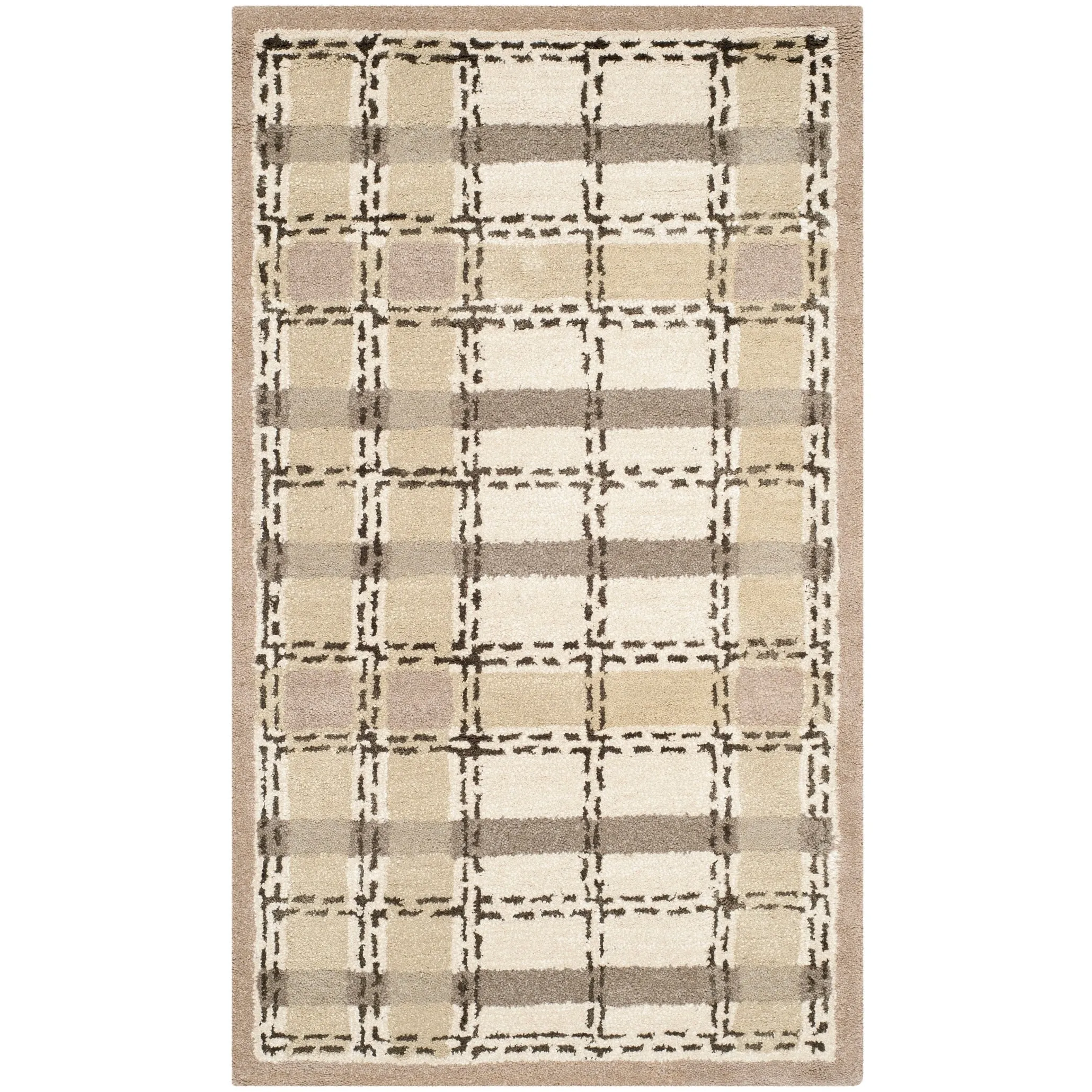 Martha Stewart by SAFAVIEH Colorweave Plaid Wool/ Viscose Rug