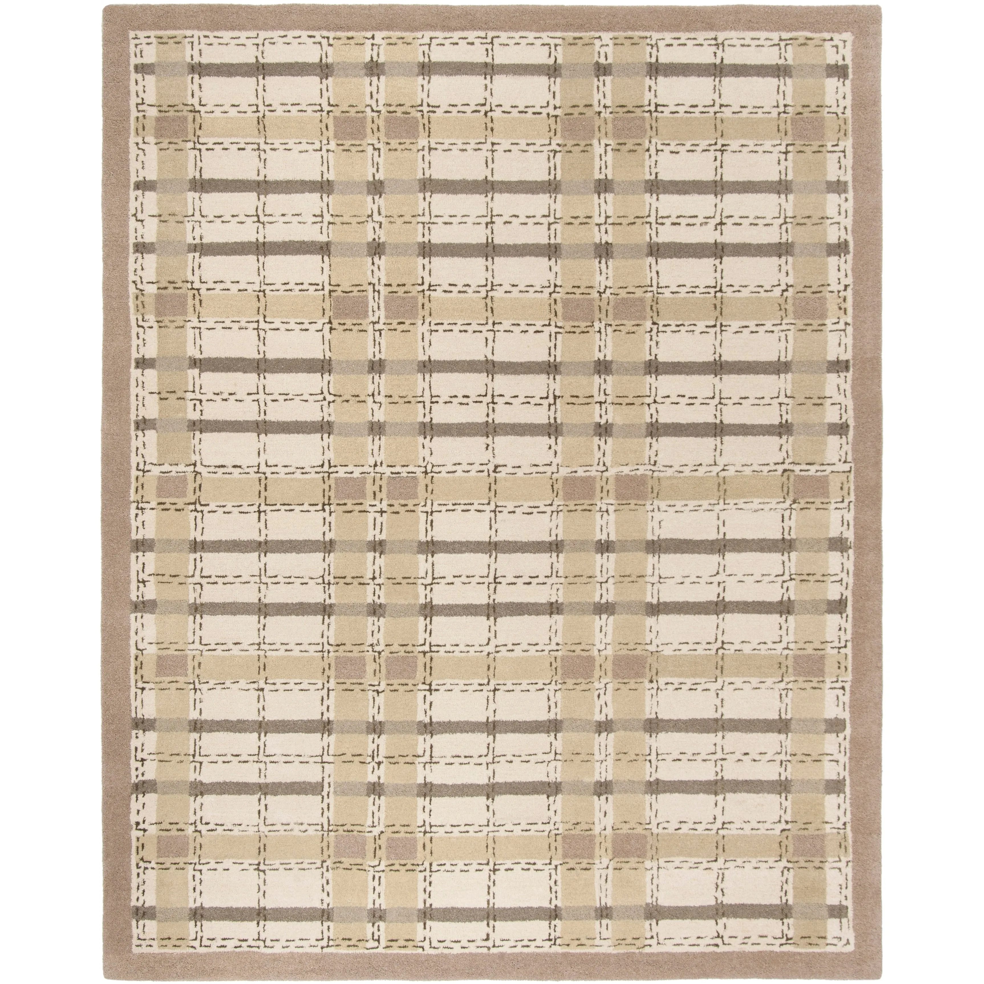 Martha Stewart by SAFAVIEH Colorweave Plaid Wool/ Viscose Rug