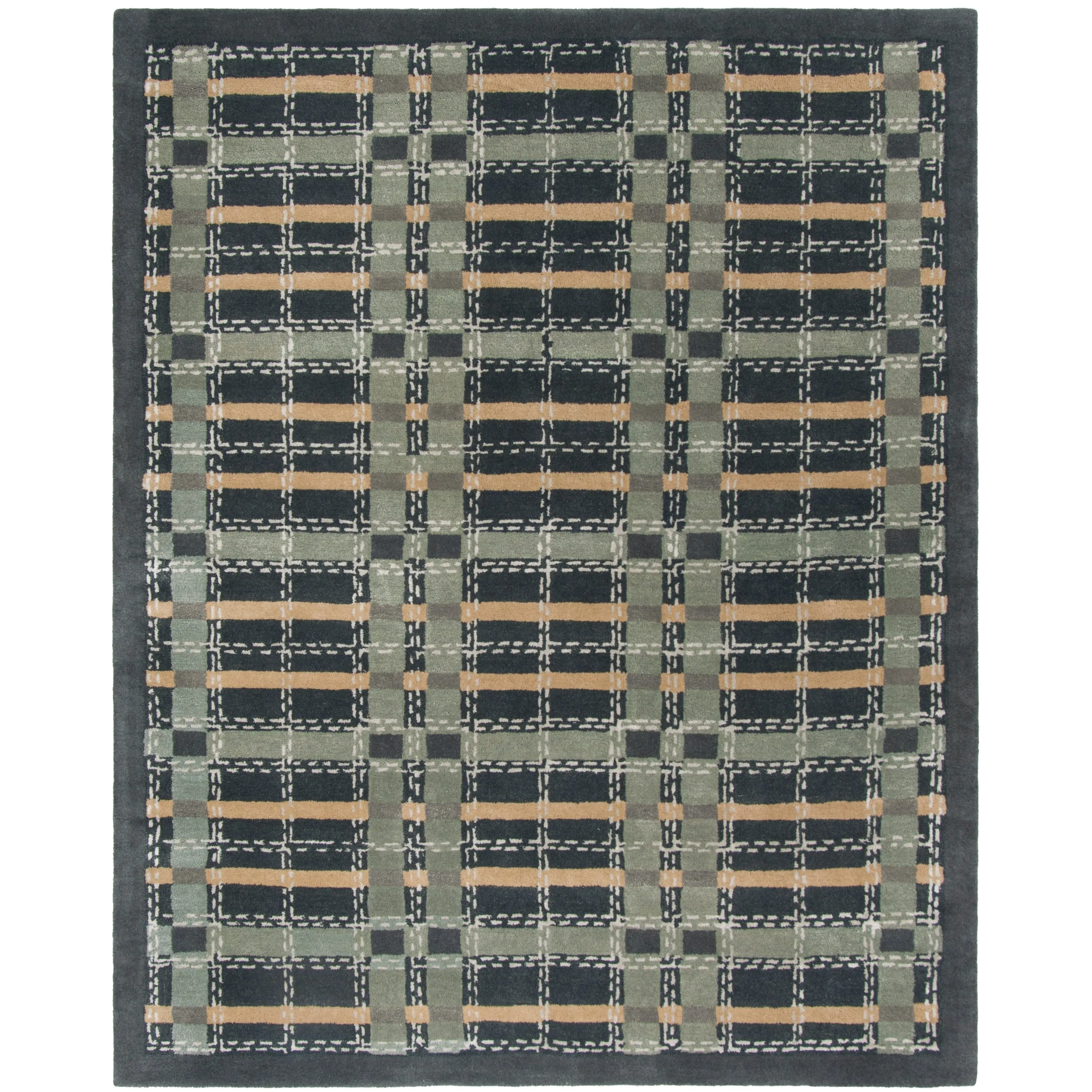 Martha Stewart by SAFAVIEH Colorweave Plaid Wool/ Viscose Rug