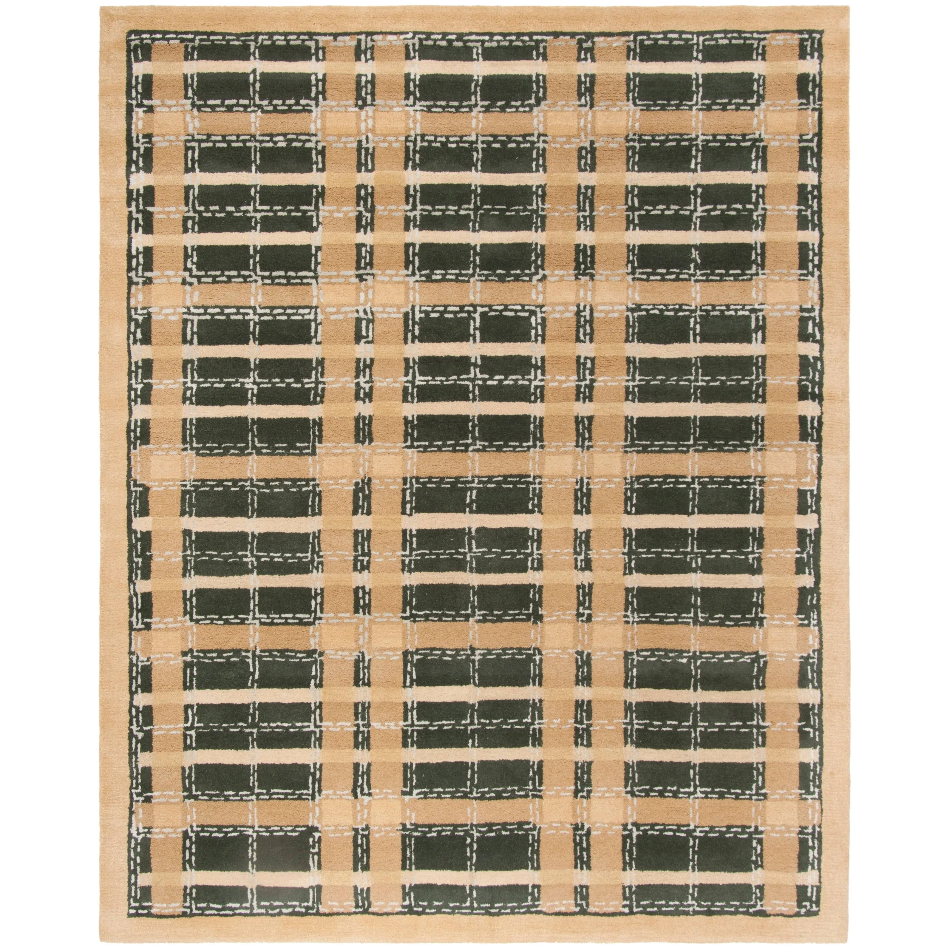 Martha Stewart by SAFAVIEH Colorweave Plaid Wool/ Viscose Rug