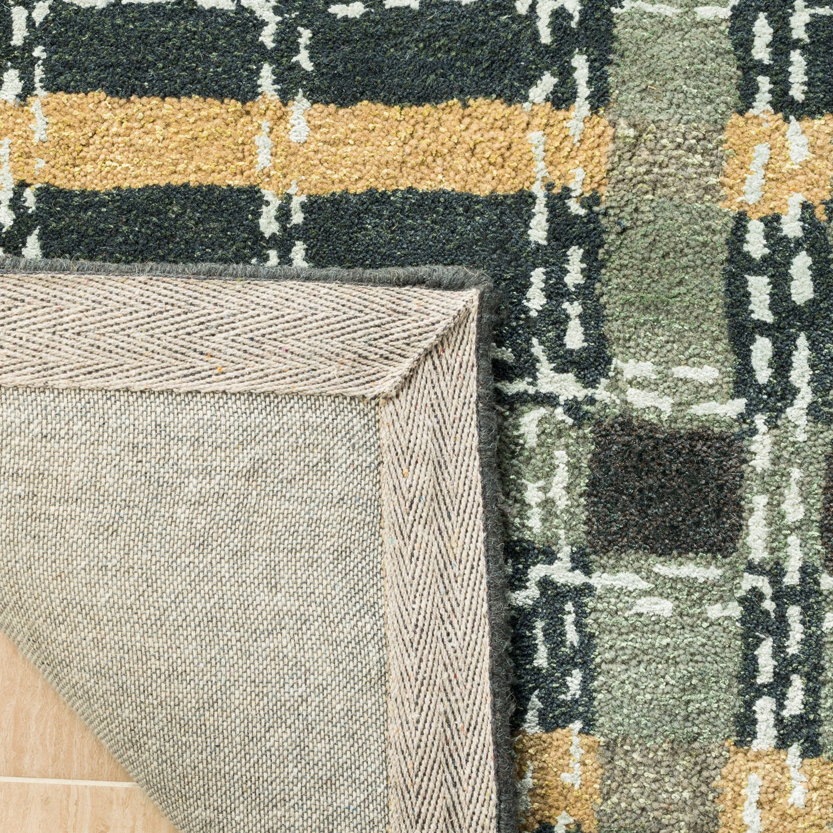 Martha Stewart by SAFAVIEH Colorweave Plaid Wool/ Viscose Rug