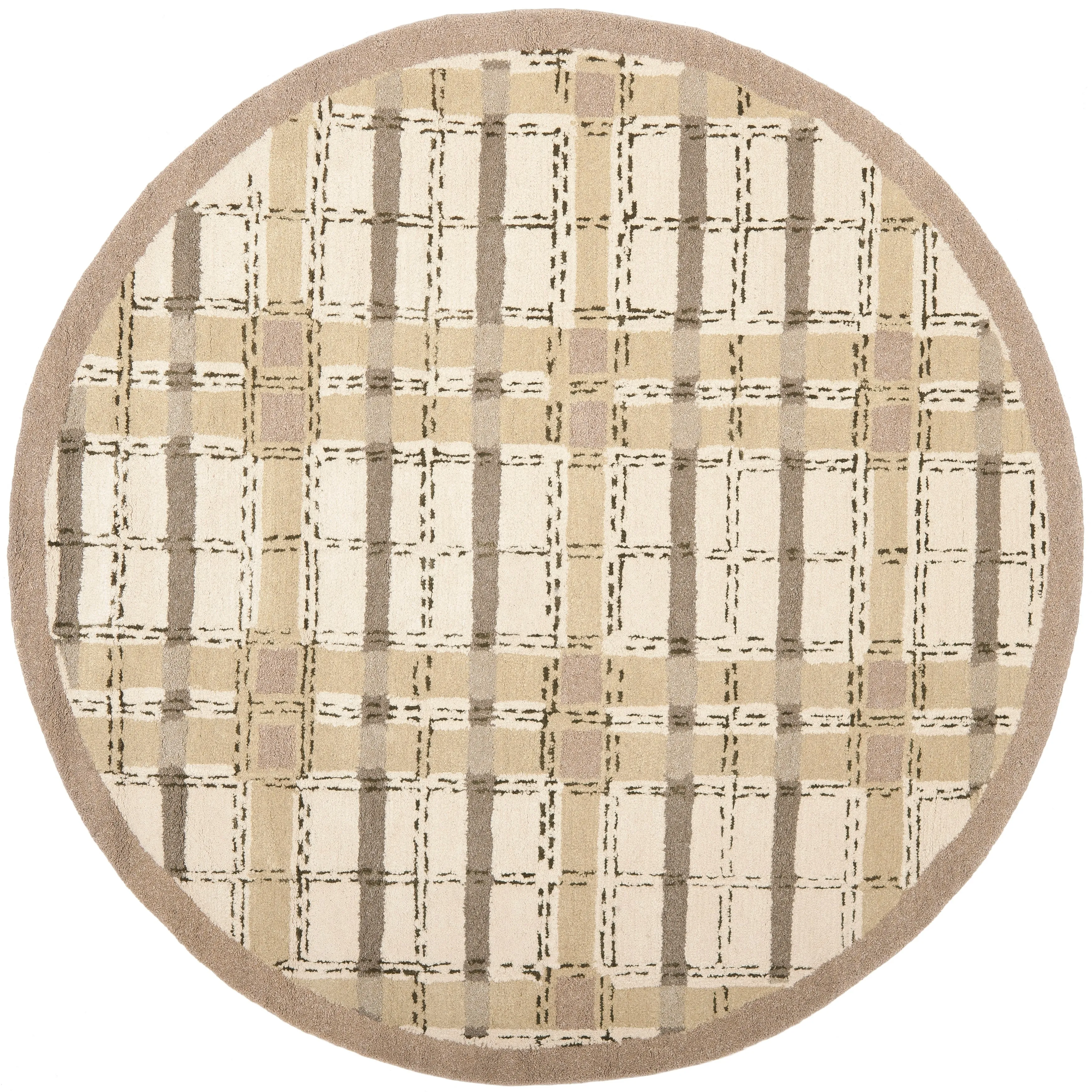Martha Stewart by SAFAVIEH Colorweave Plaid Wool/ Viscose Rug