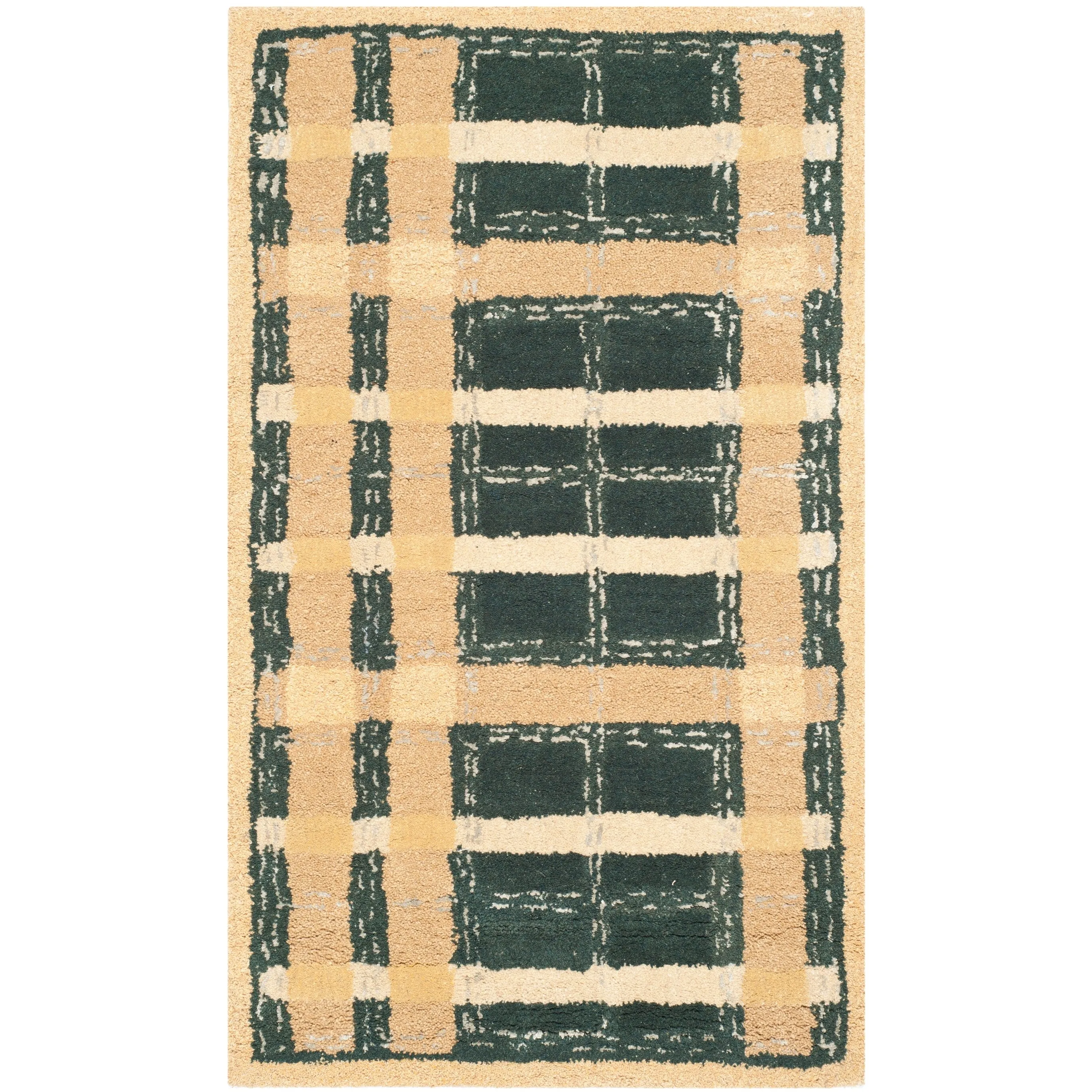 Martha Stewart by SAFAVIEH Colorweave Plaid Wool/ Viscose Rug
