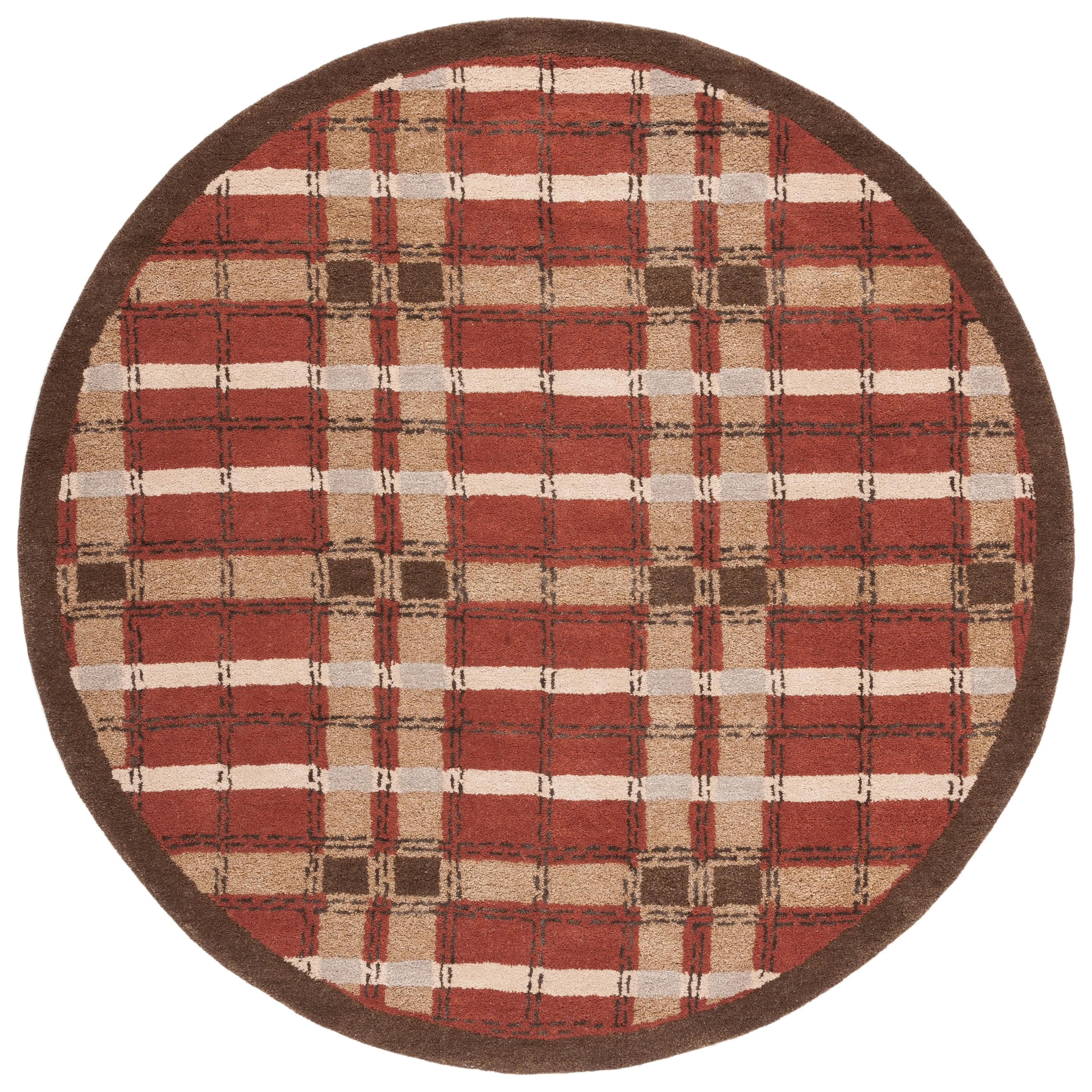 Martha Stewart by SAFAVIEH Colorweave Plaid Wool/ Viscose Rug