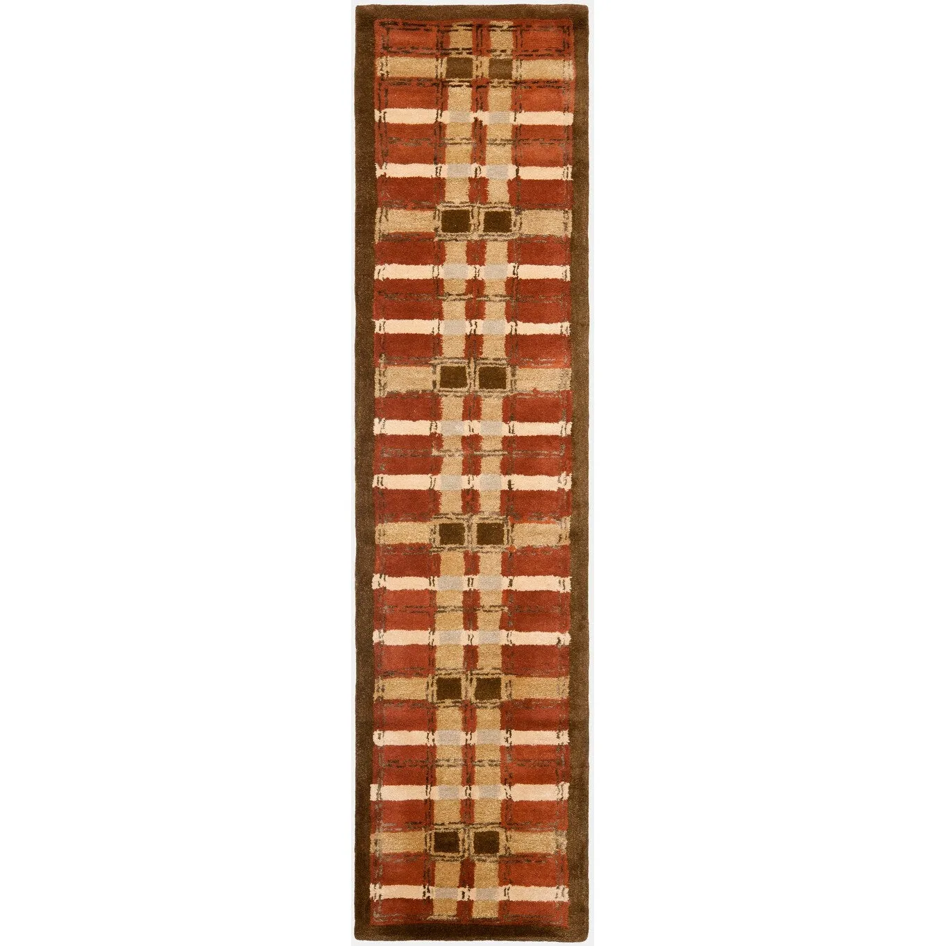 Martha Stewart by SAFAVIEH Colorweave Plaid Wool/ Viscose Rug