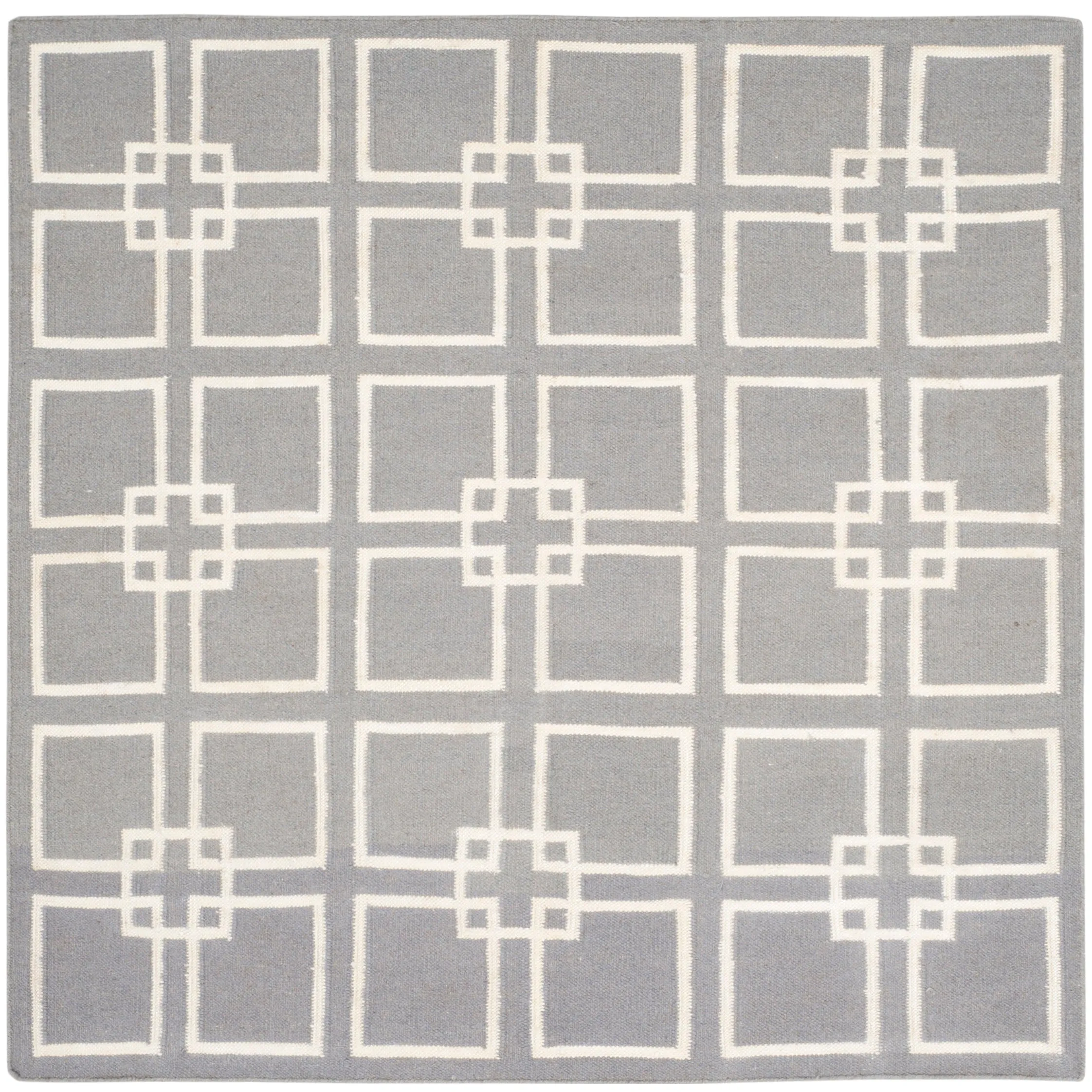 Martha Stewart by SAFAVIEH Square Dance Wool/ Banana Silk Rug