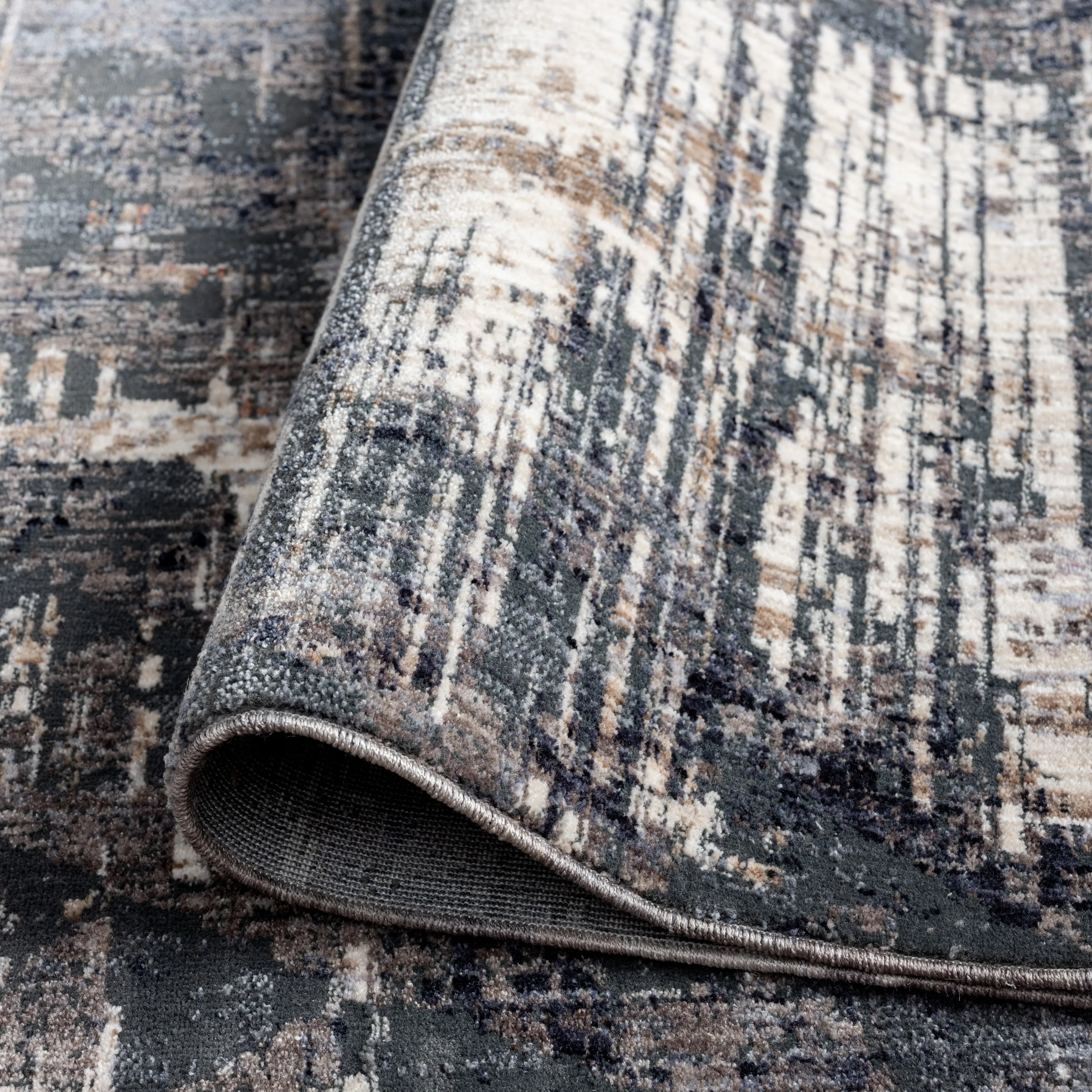 Midnight Abstract Area Rug