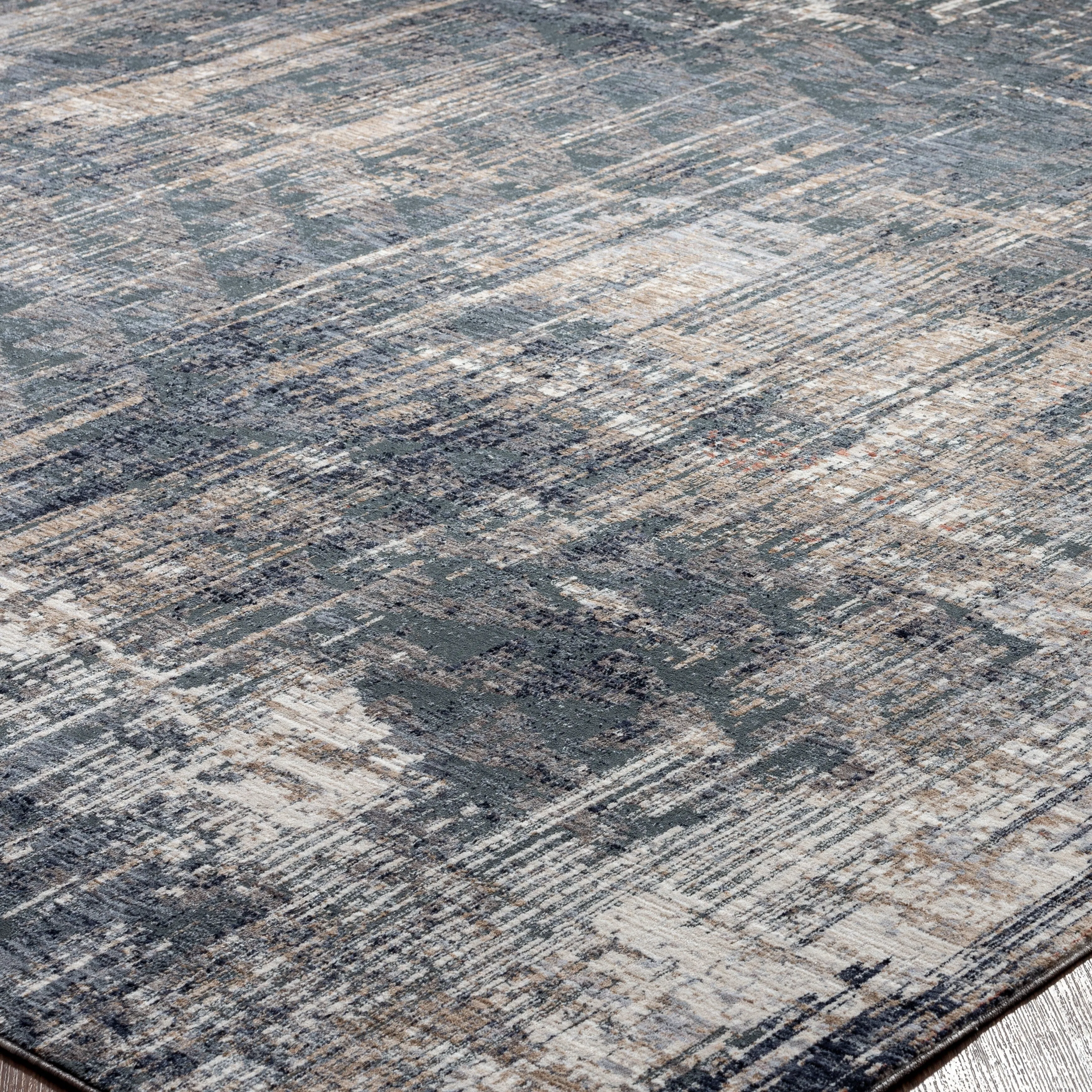 Midnight Abstract Area Rug