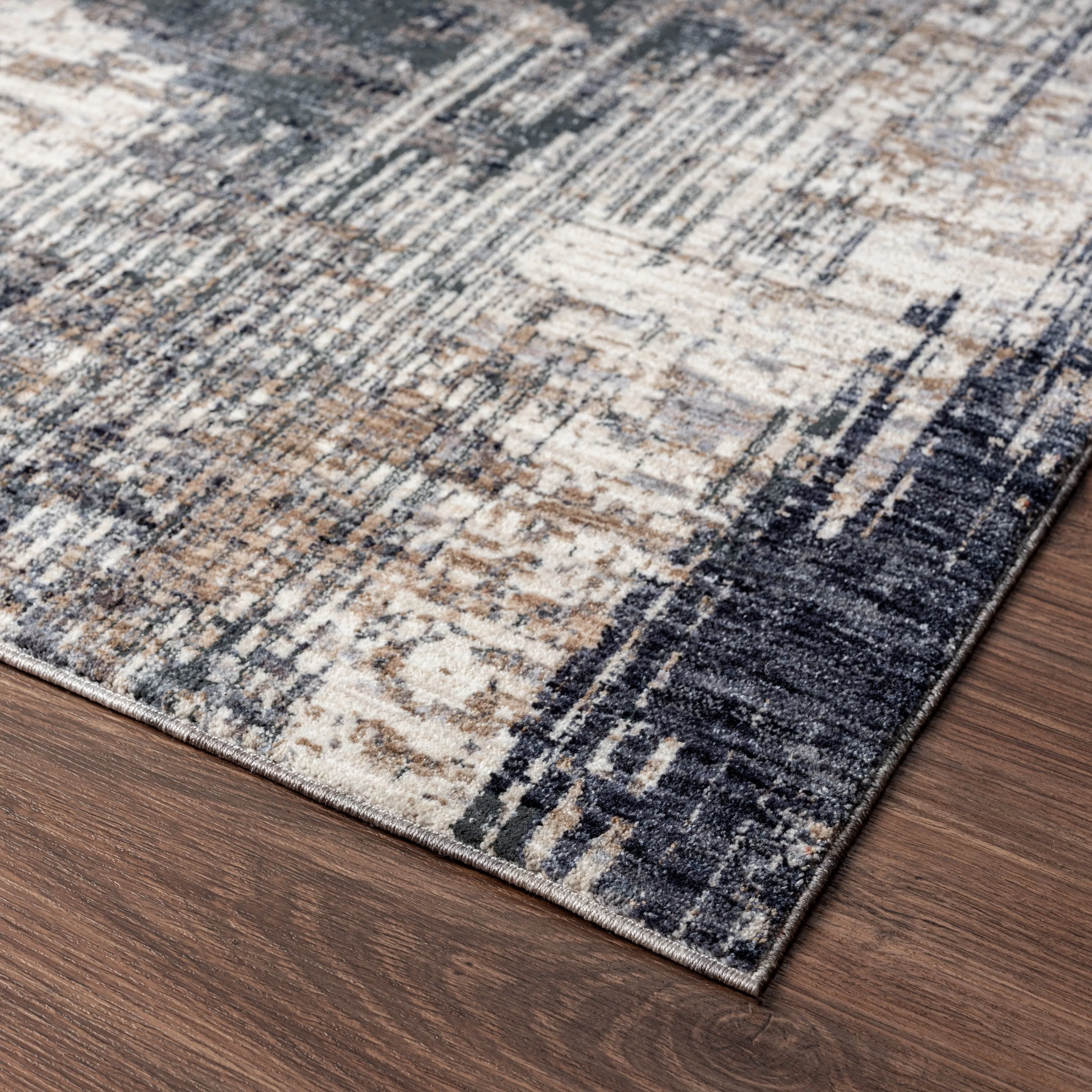Midnight Abstract Area Rug