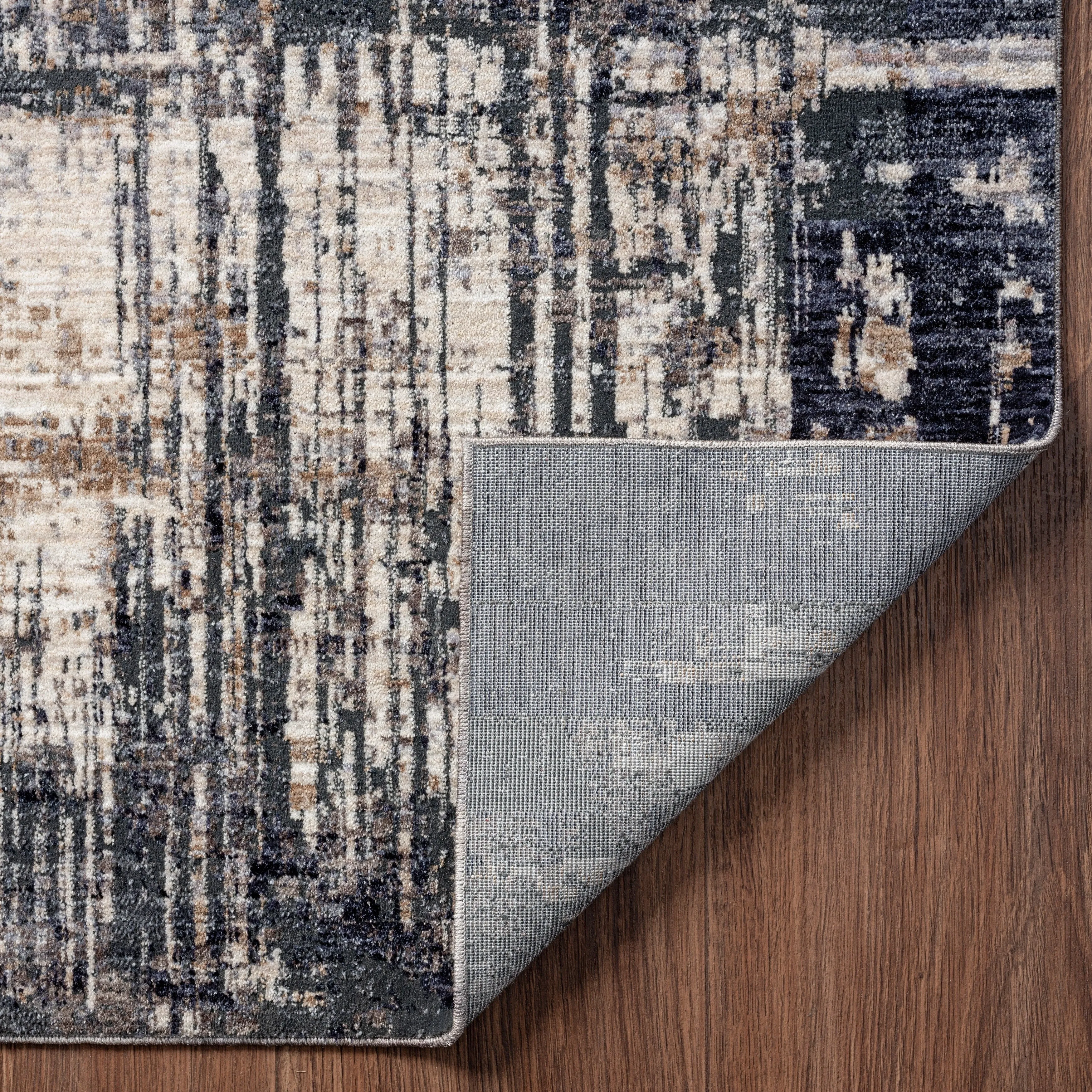 Midnight Abstract Area Rug