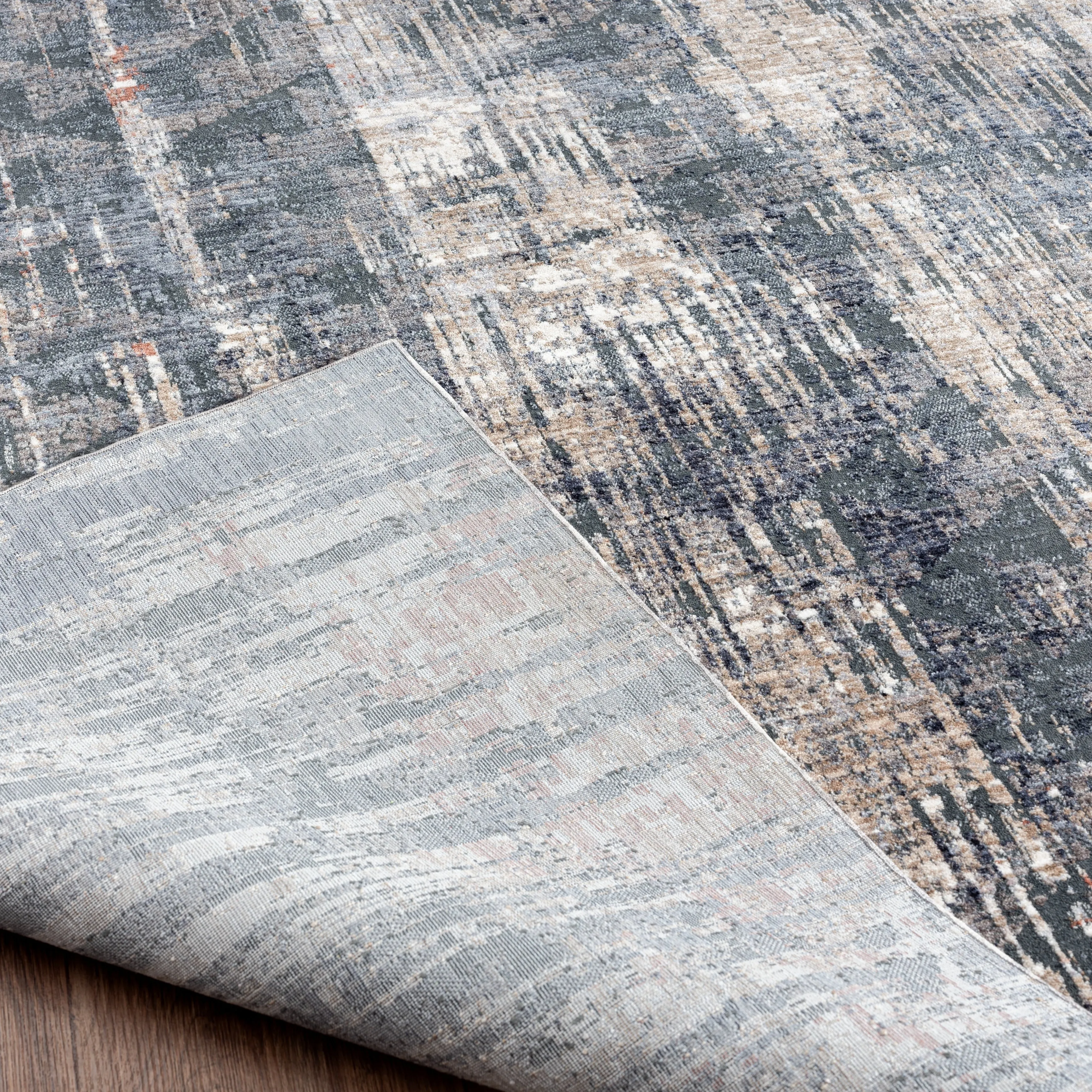 Midnight Abstract Area Rug