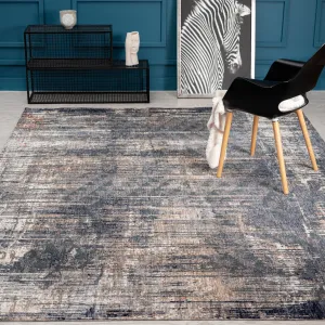 Midnight Abstract Area Rug