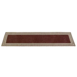Modern Border Chenille Accent Rug