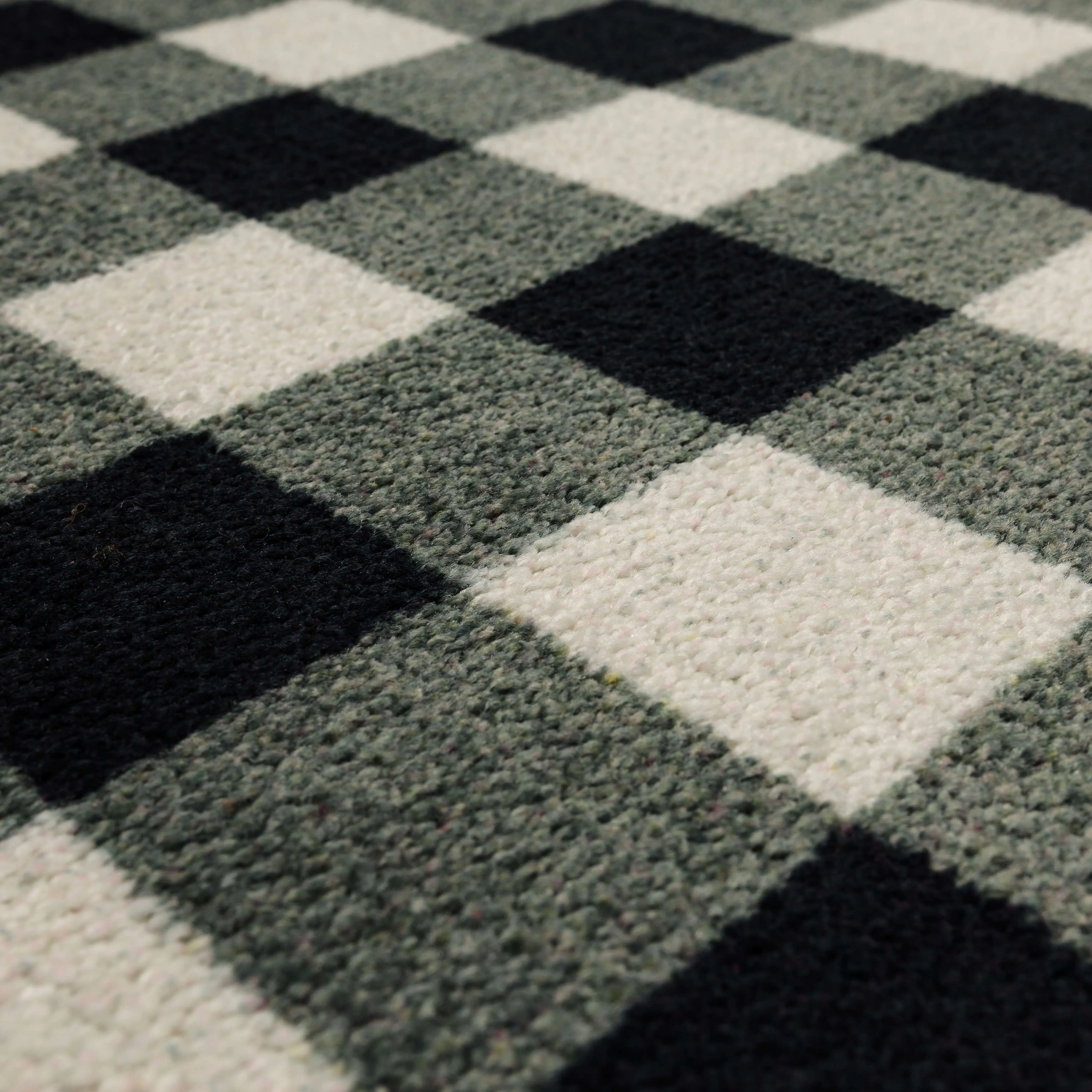 Mohawk Home Black Buffalo Check Mat